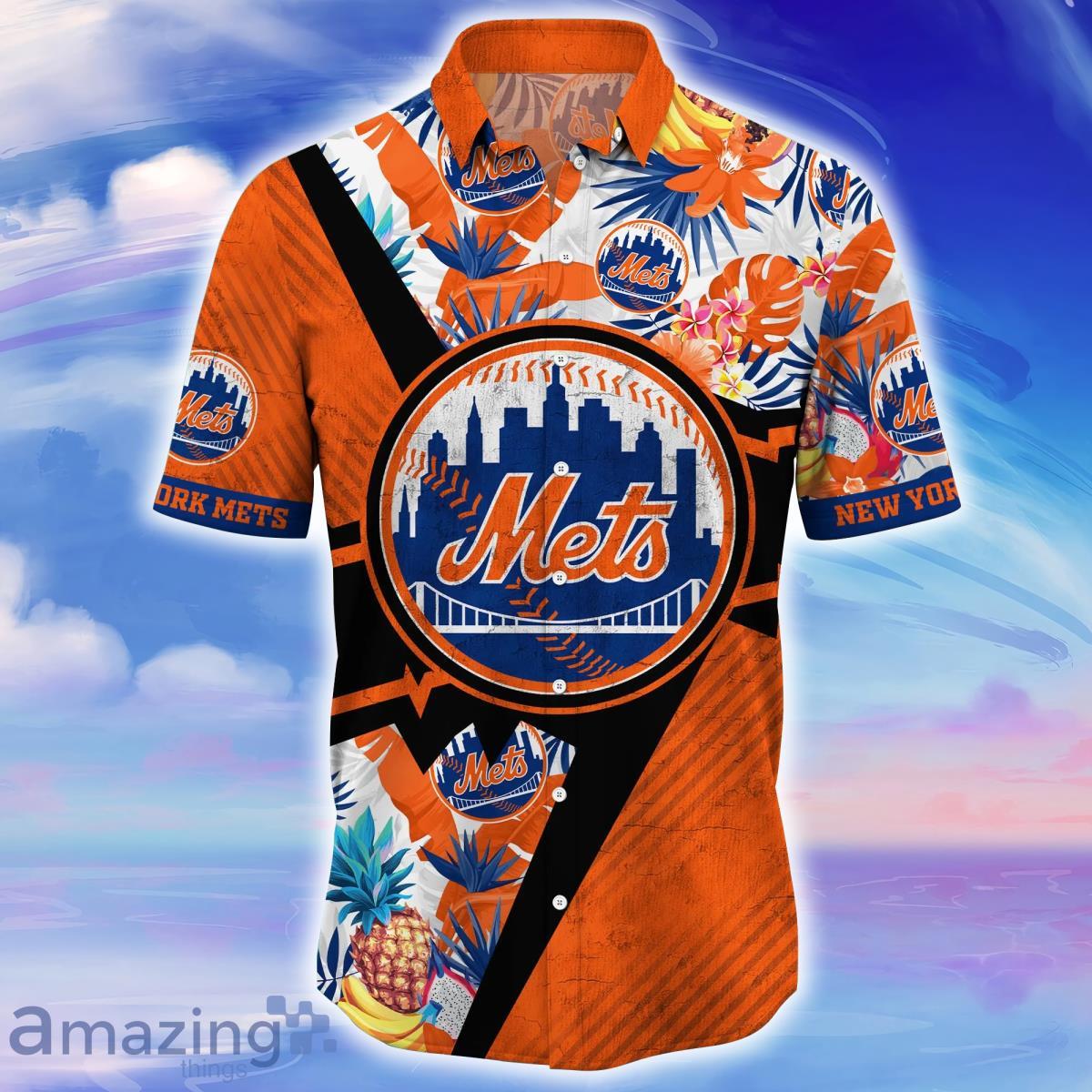 New York Mets MLB Flower Hawaiian Shirt Best Gift For Fans