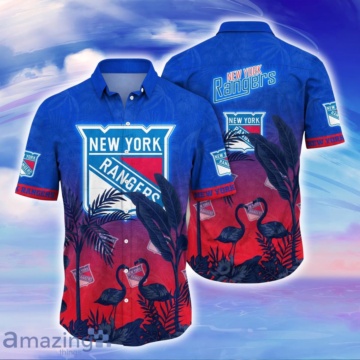 New York Rangers Hawaiian Shirt For Fans - Banantees