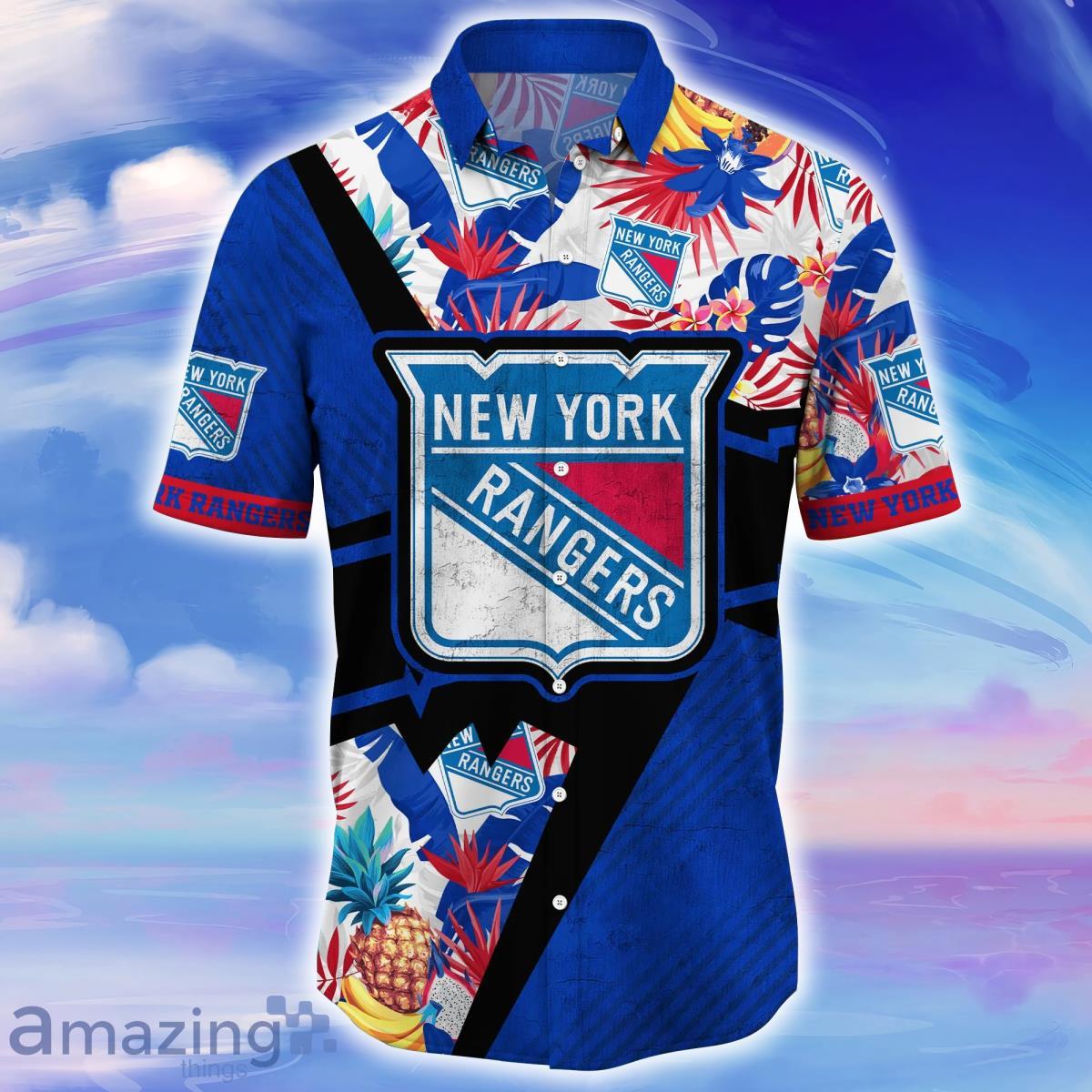 New York Rangers NHL Flower Hawaiian Shirt Style Gift For Men