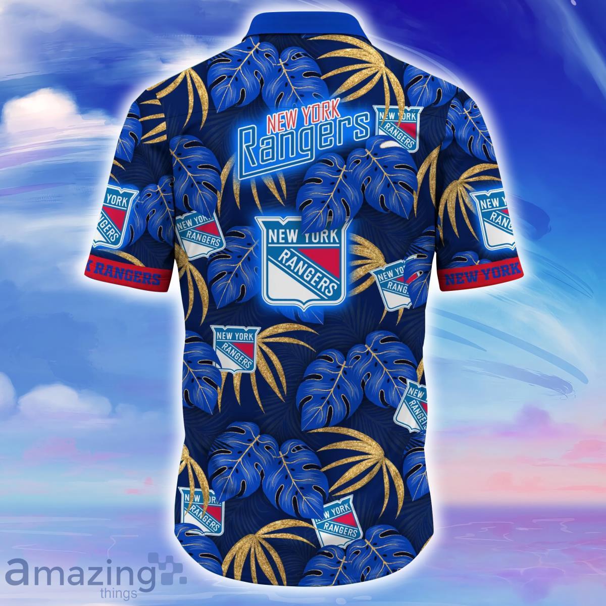 New York Rangers Hawaiian Shirt For Fans - Banantees