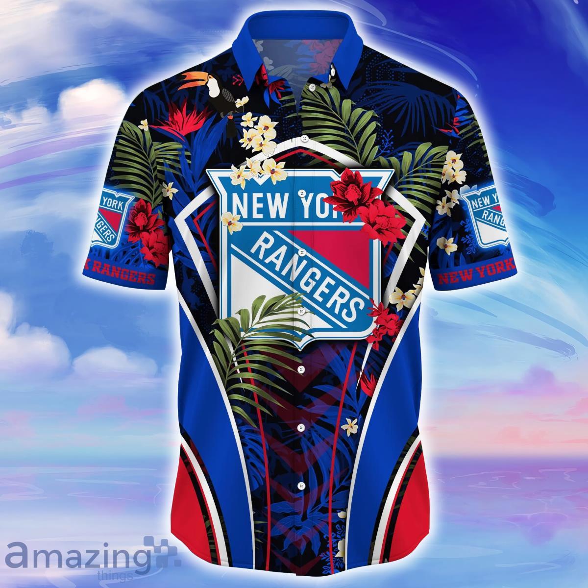 New York Rangers NHL Flower Hawaiian Shirt Style Gift For Men