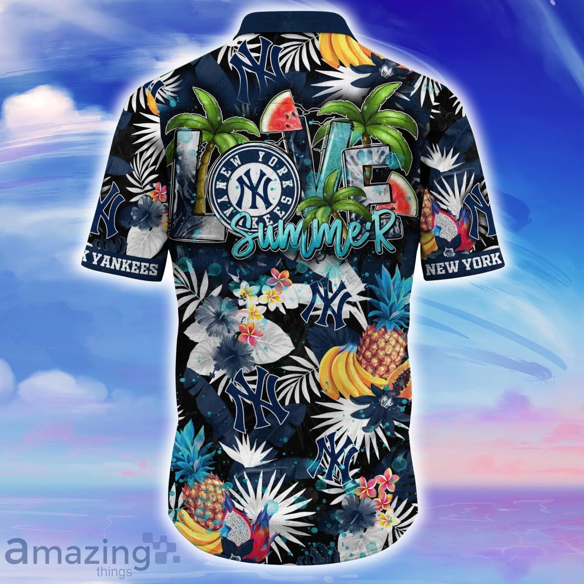 New York Yankees MLB Flower Hawaiian Shirt For Men Women Great Gift For Fans