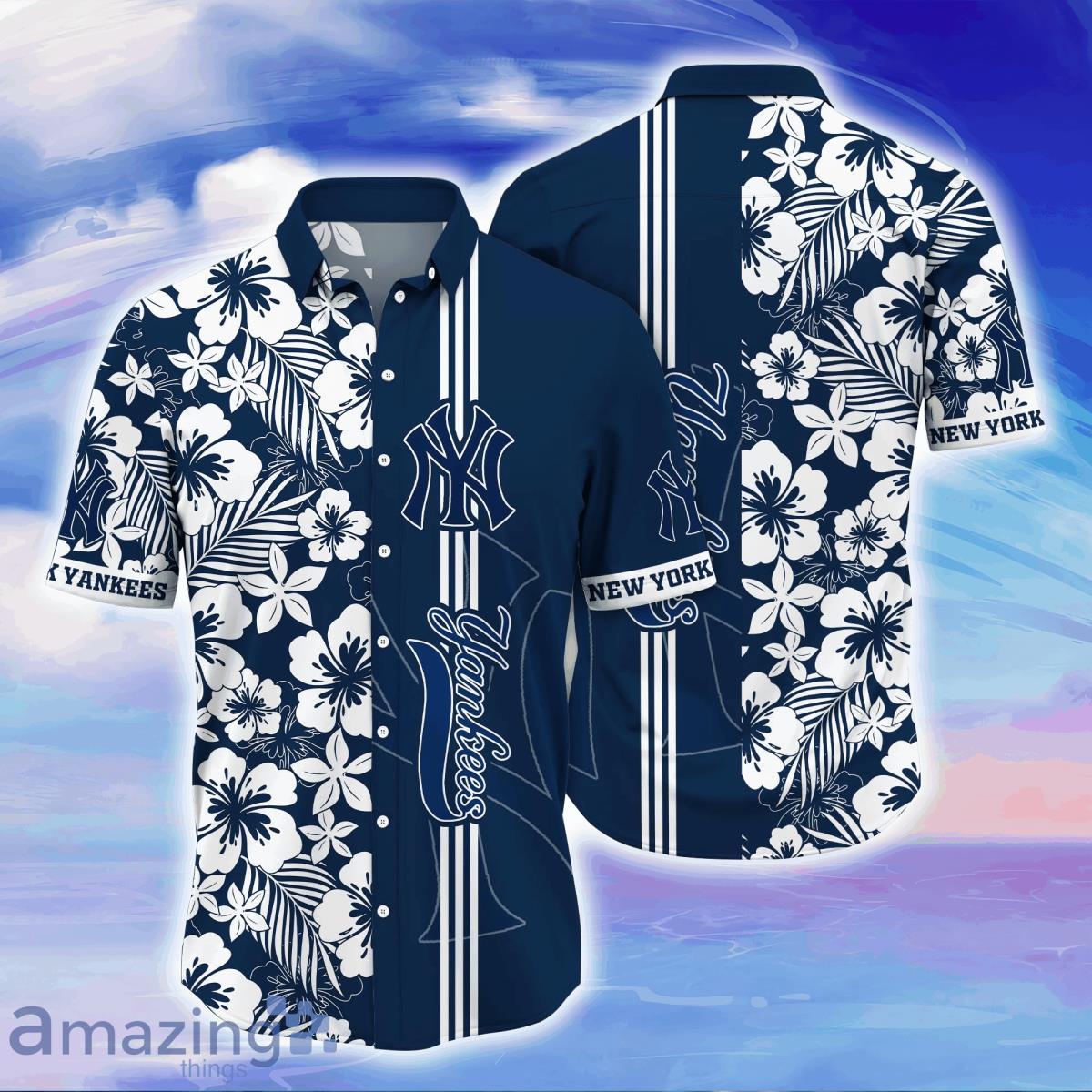 New York Yankees MLB Hawaiian Shirt Tropical Flower For Fans