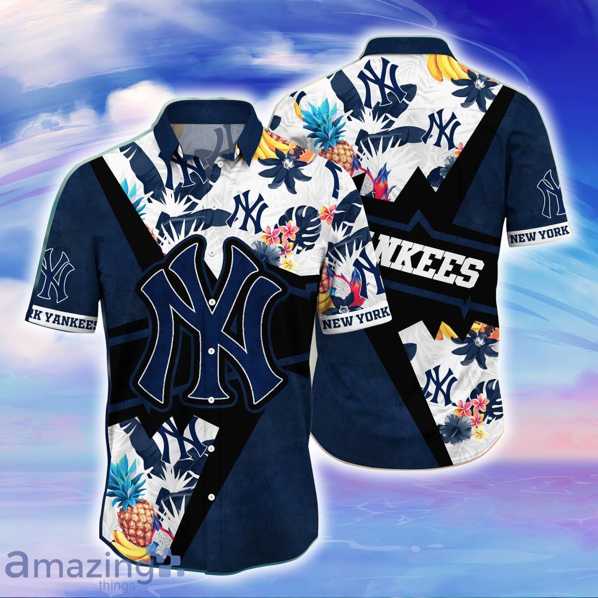 New York Yankees MLB Flower Hawaiian Shirt For Men Women Great Gift For Fans