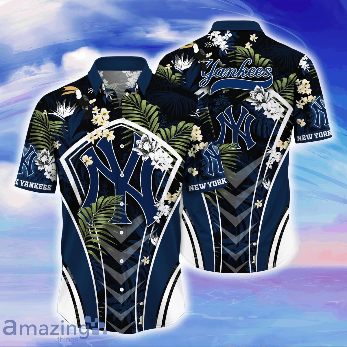 New York Yankess Mlb Flower Pattern Summer Hawaiian Shirt