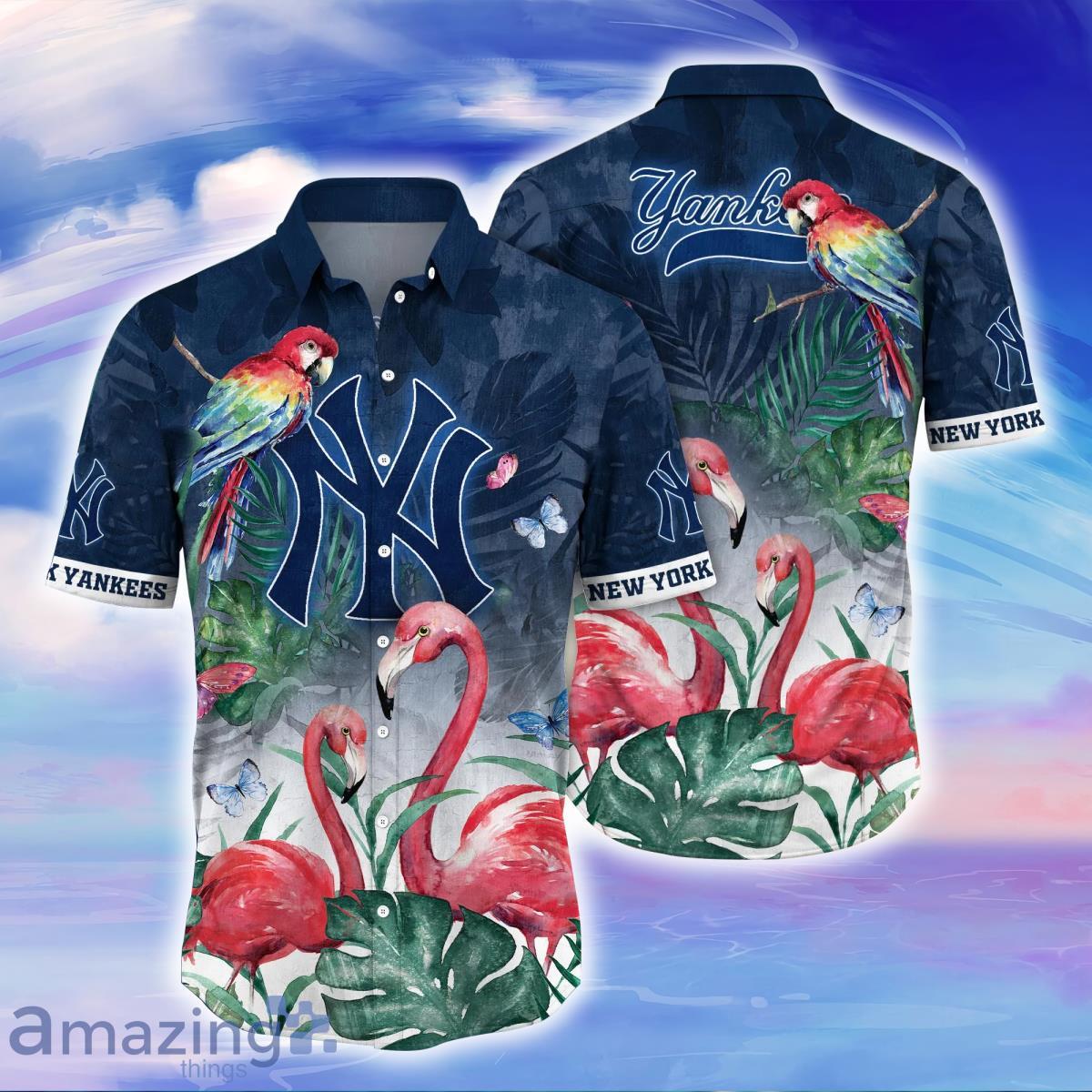 New York Yankees MLB Flower Hawaiian Shirt For Men Women Great Gift For Fans