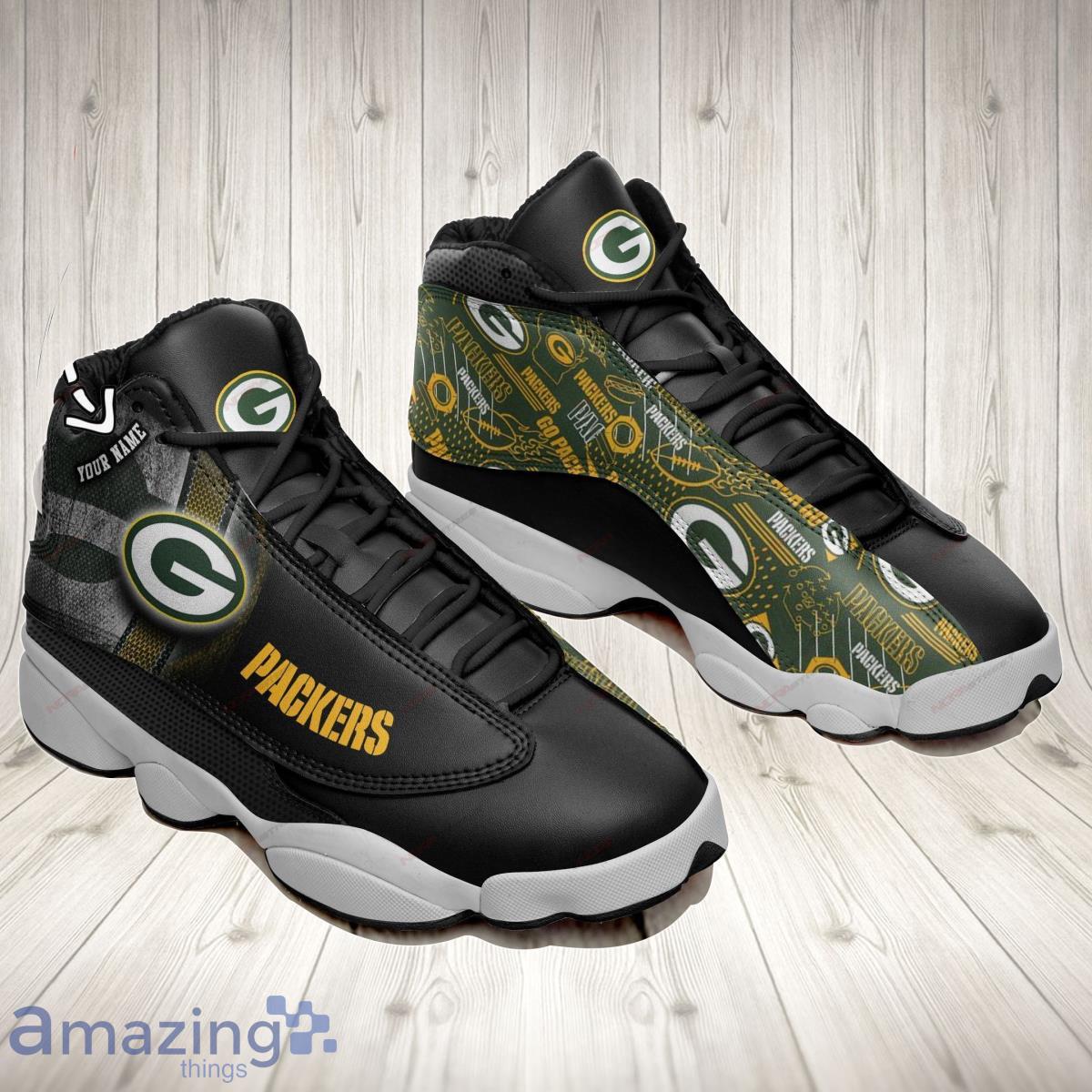 Packers Football Team Air Jordan 13 Custom Name Sneaker Best Gift For Fans Product Photo 1