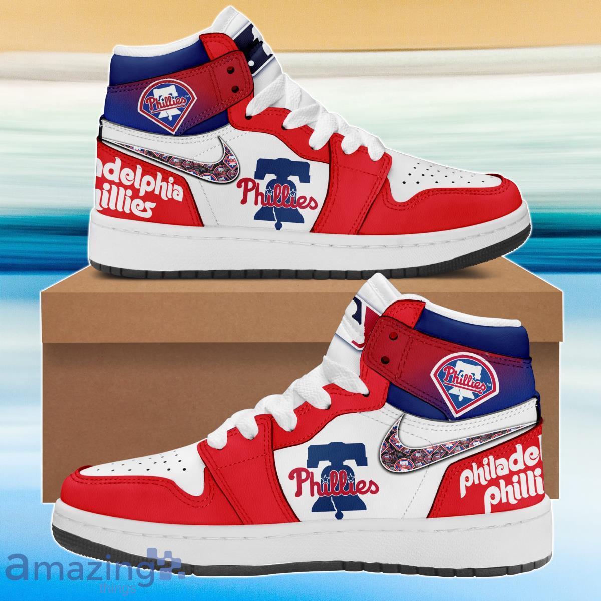Philadelphia Phillies Air Jordan Hightop Sneaker 2023 Product Photo 1