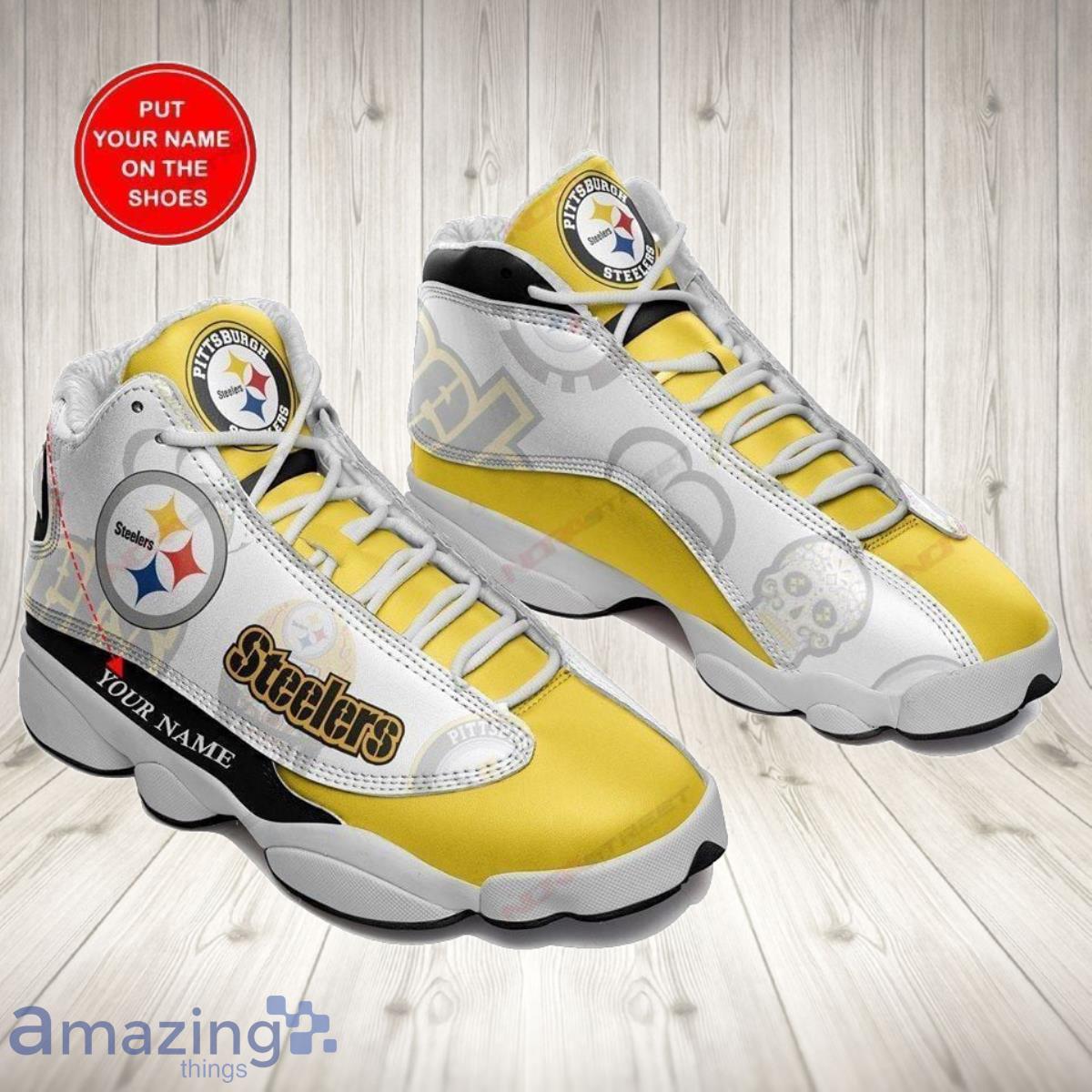 Women's Pittsburgh Steelers Cuce White Glitter Sneakers in 2023