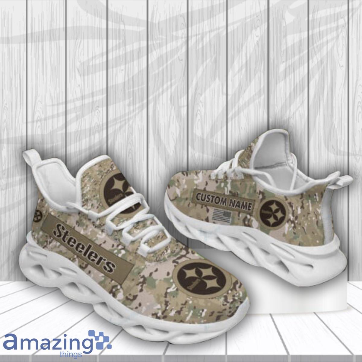 Pittsburgh Steelers Football Team Max Soul Shoes Custom Name Running Sneakers Product Photo 1
