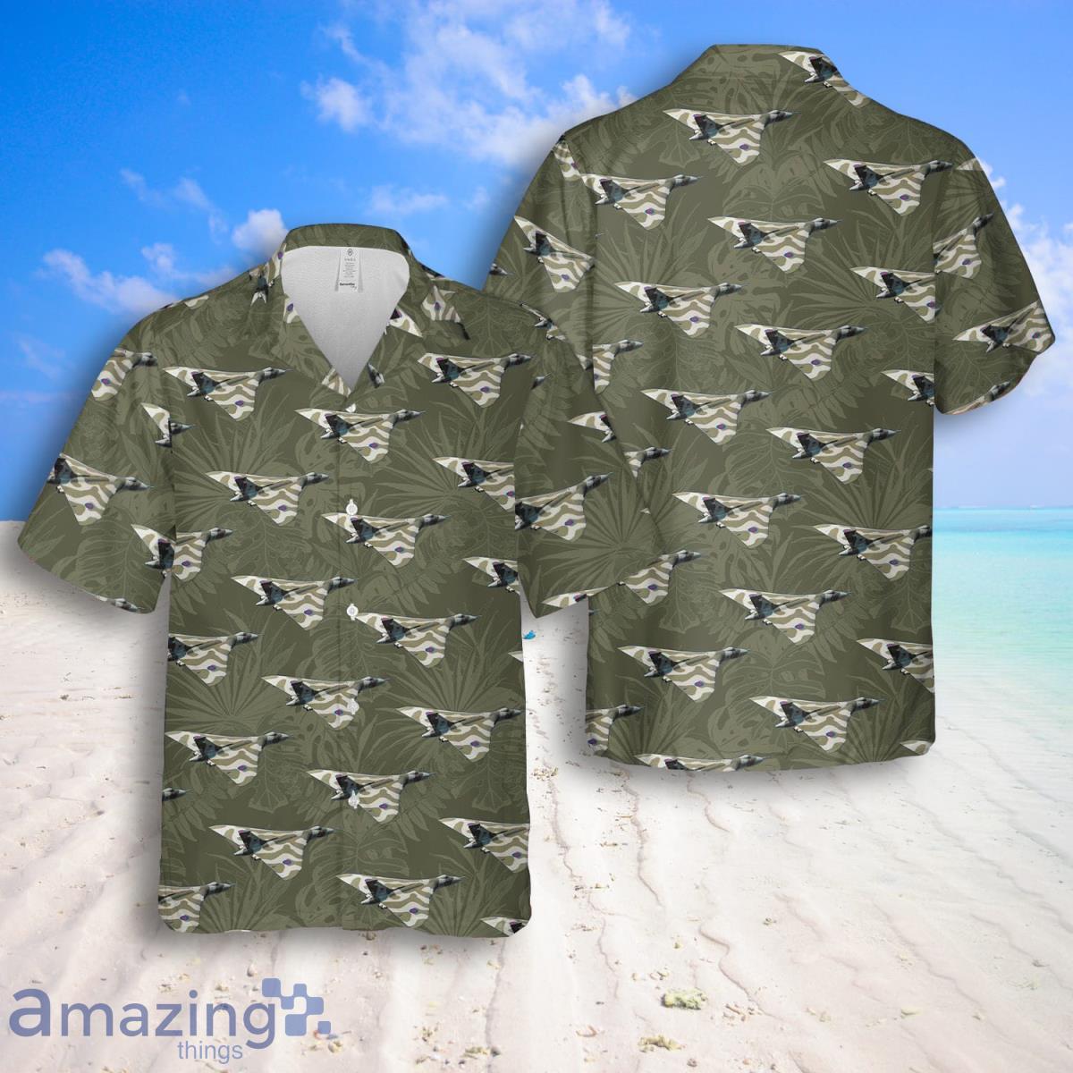 RAF Historical Avro Vulcan Hawaiian Shirt And Shorts Great Style For Men Product Photo 1