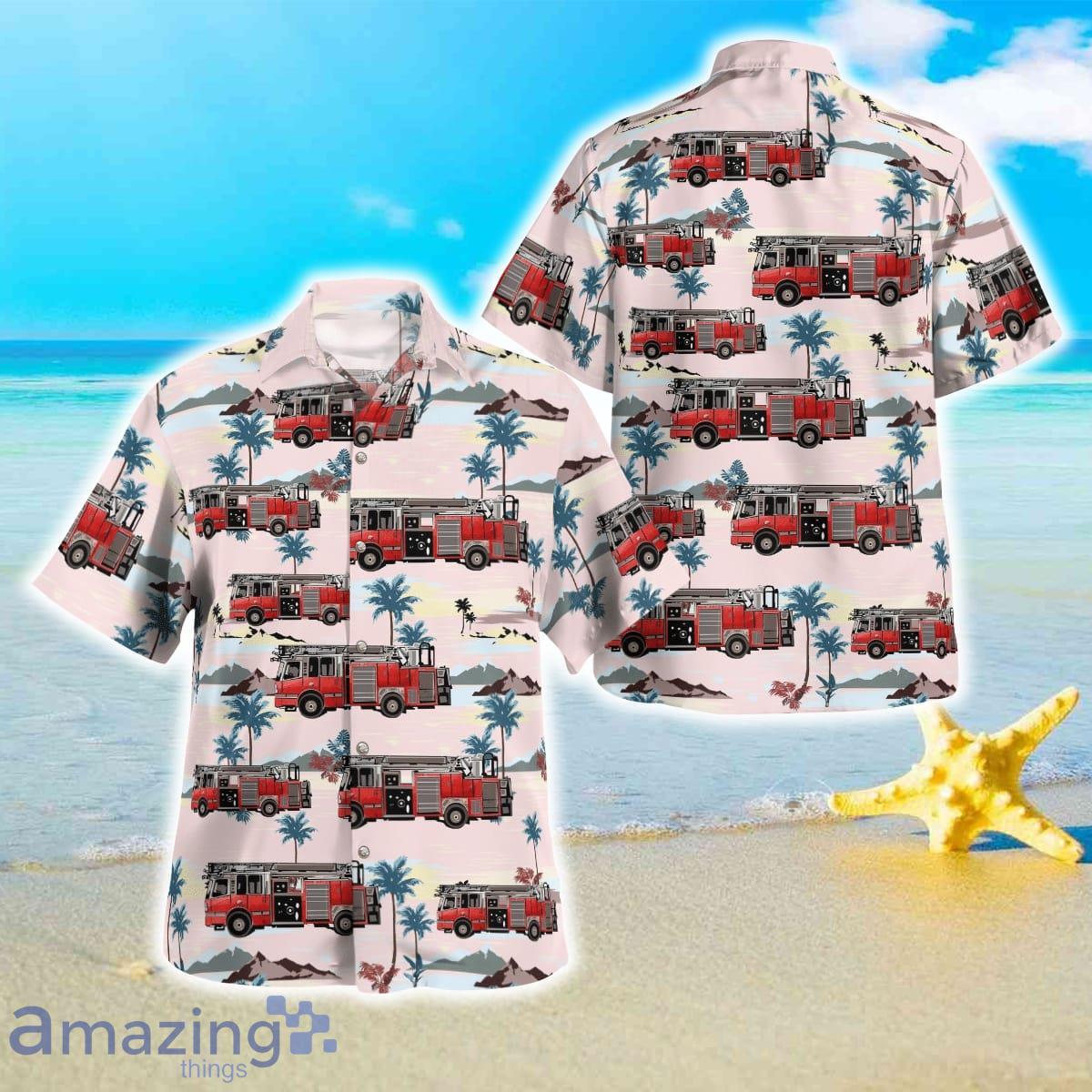 Request New Shirt Fire Truck Hawaiian Shirt Best Style For Men Women Product Photo 1