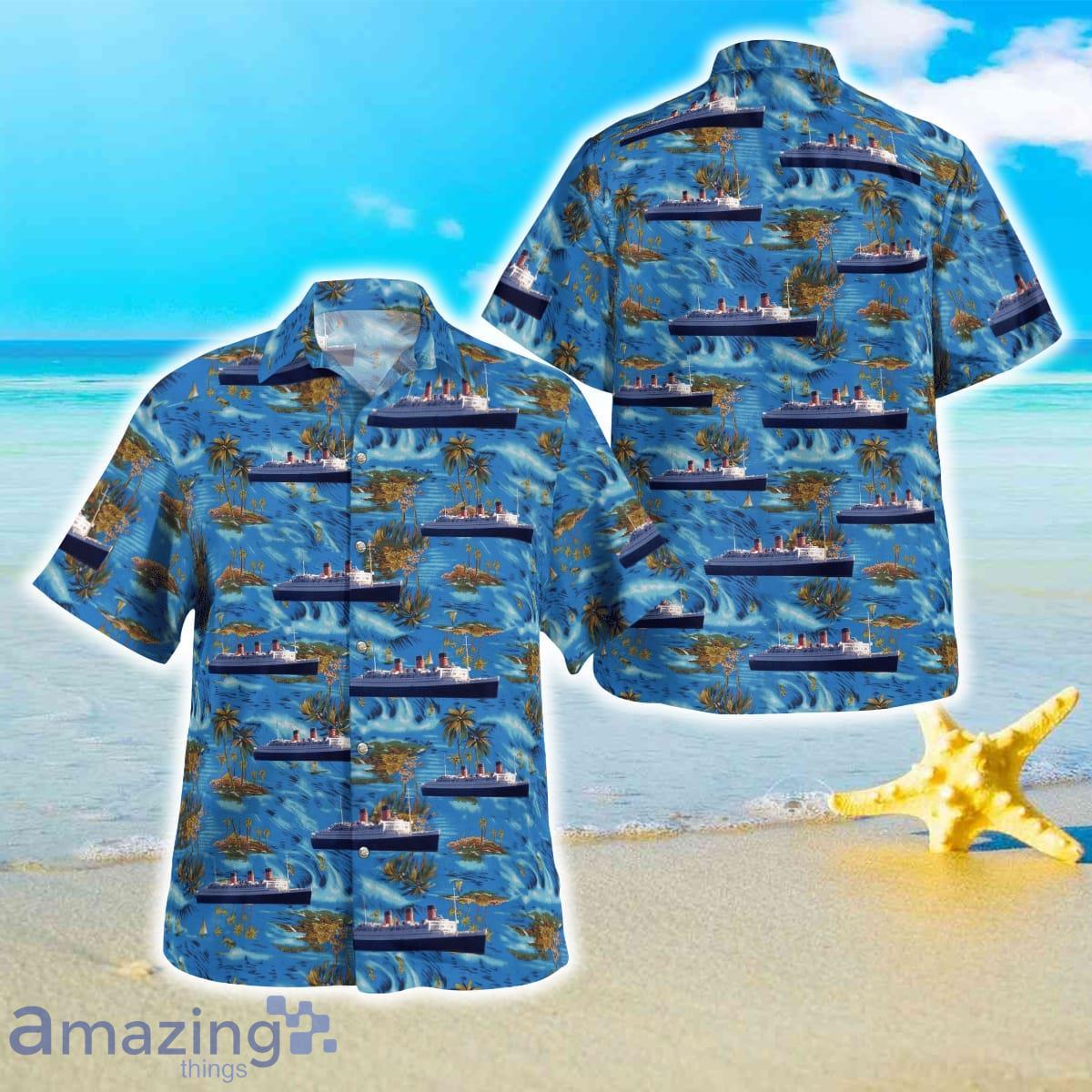 RMS Queen Mary Hawaiian Shirt For Men Women Product Photo 1
