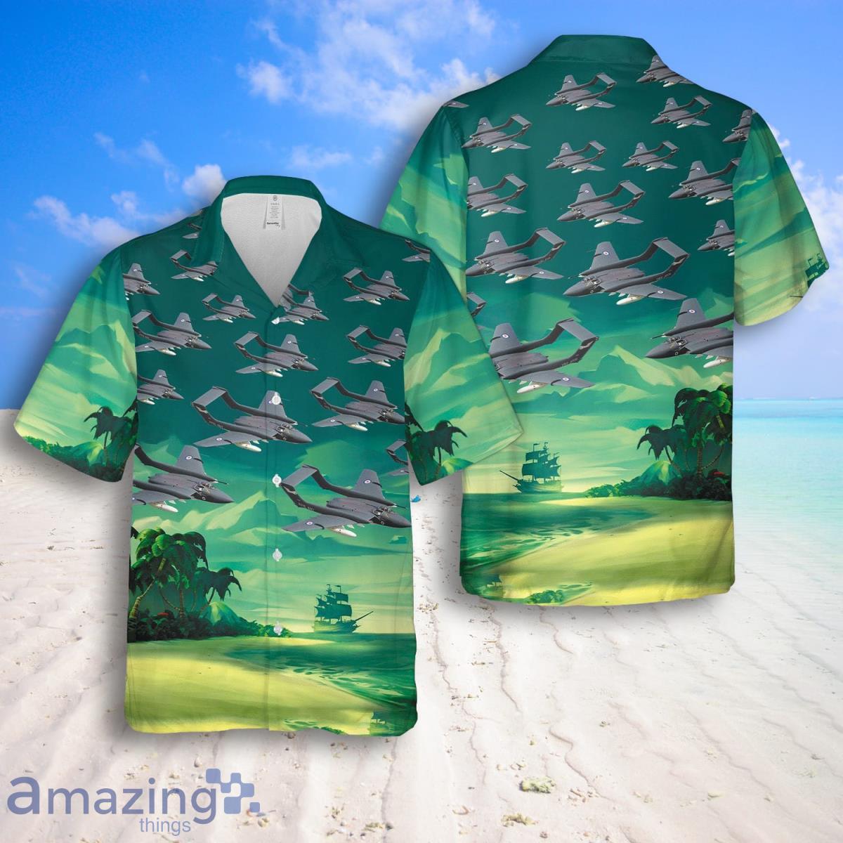 RN Historical Sea Vixen Hawaiian Shirt And Shorts Great Style For Men Product Photo 1