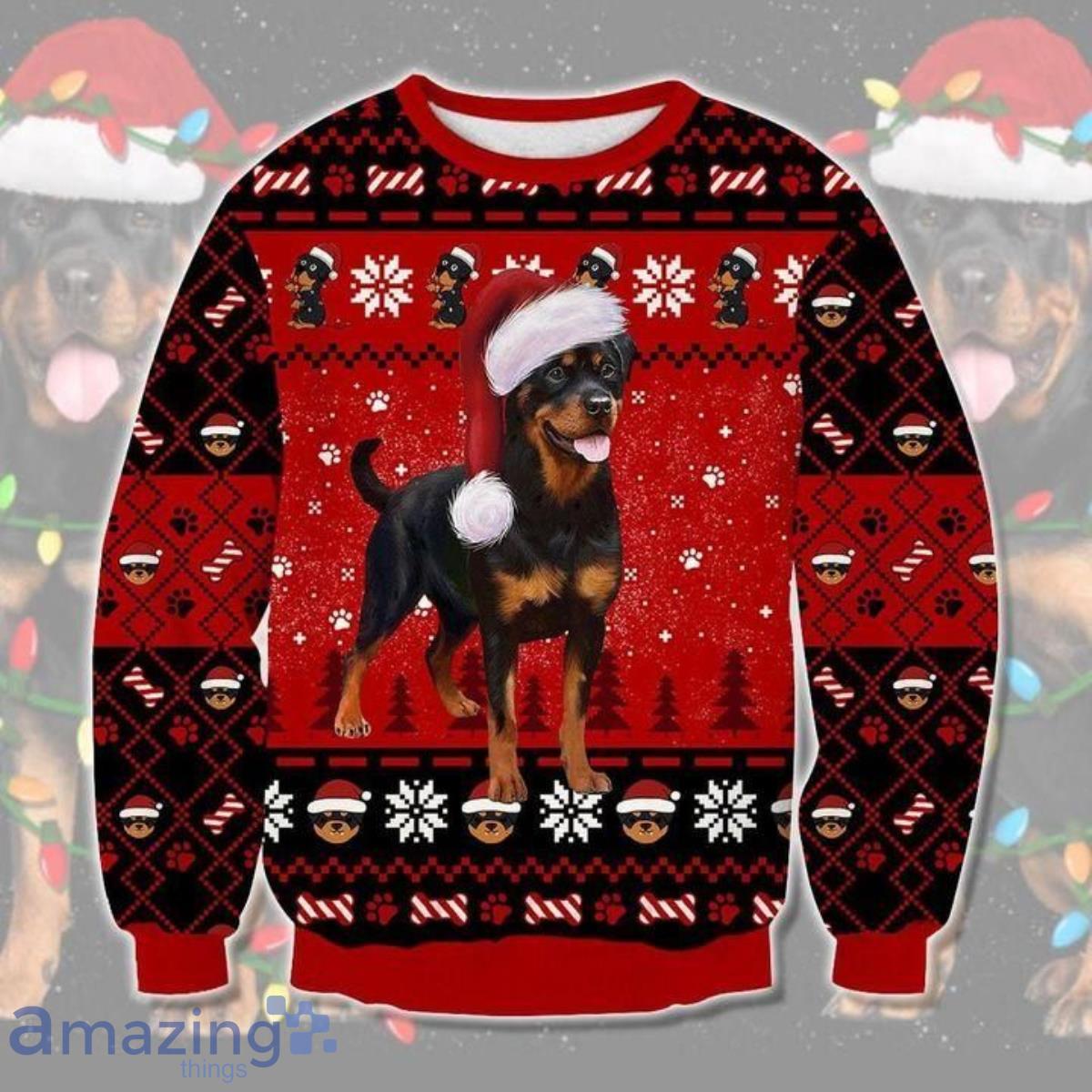 Rottweiler 3D Sweater Ugly Christmas Sweater Gift For Men Women Product Photo 1
