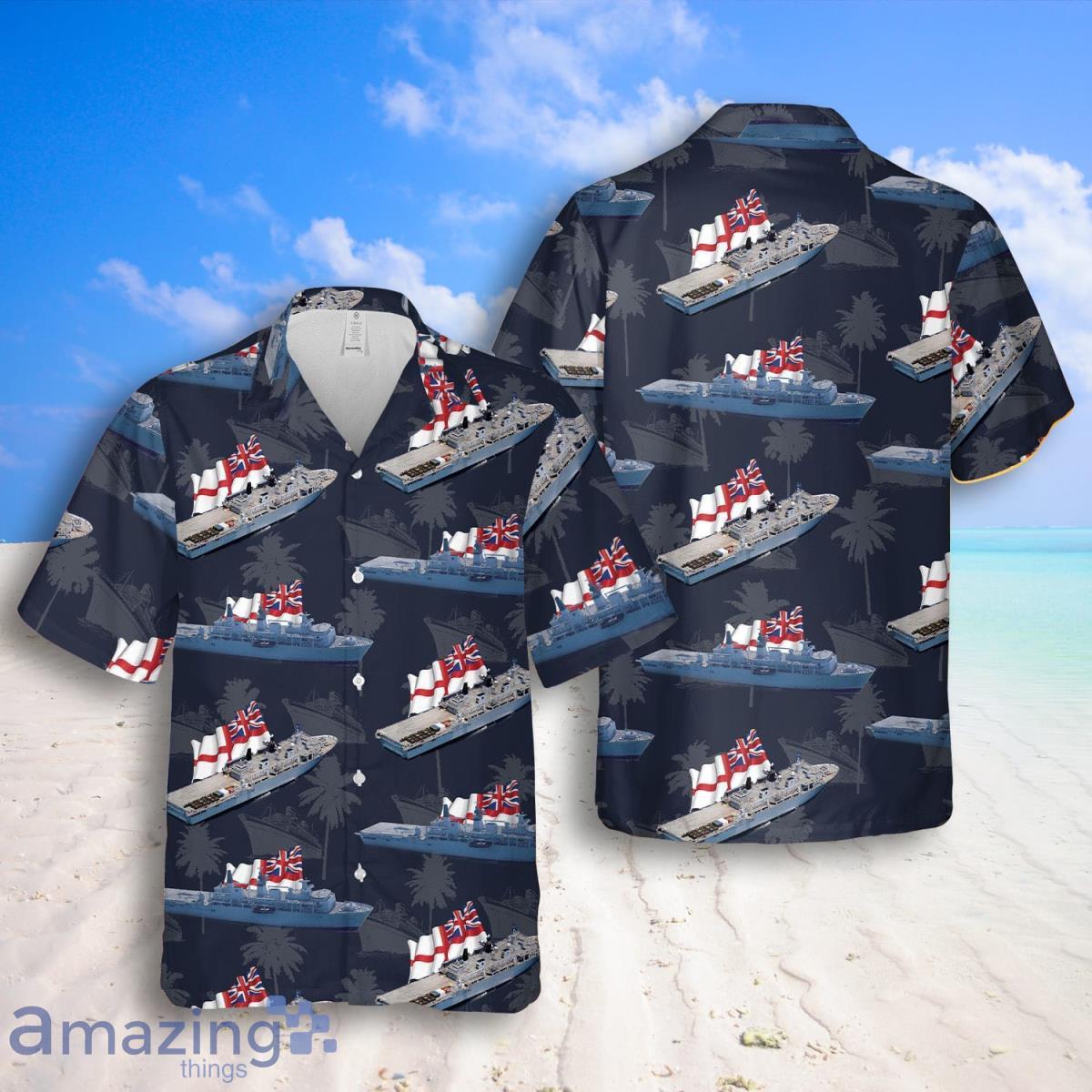 CLASS HAWAII Shirt Navy Blue