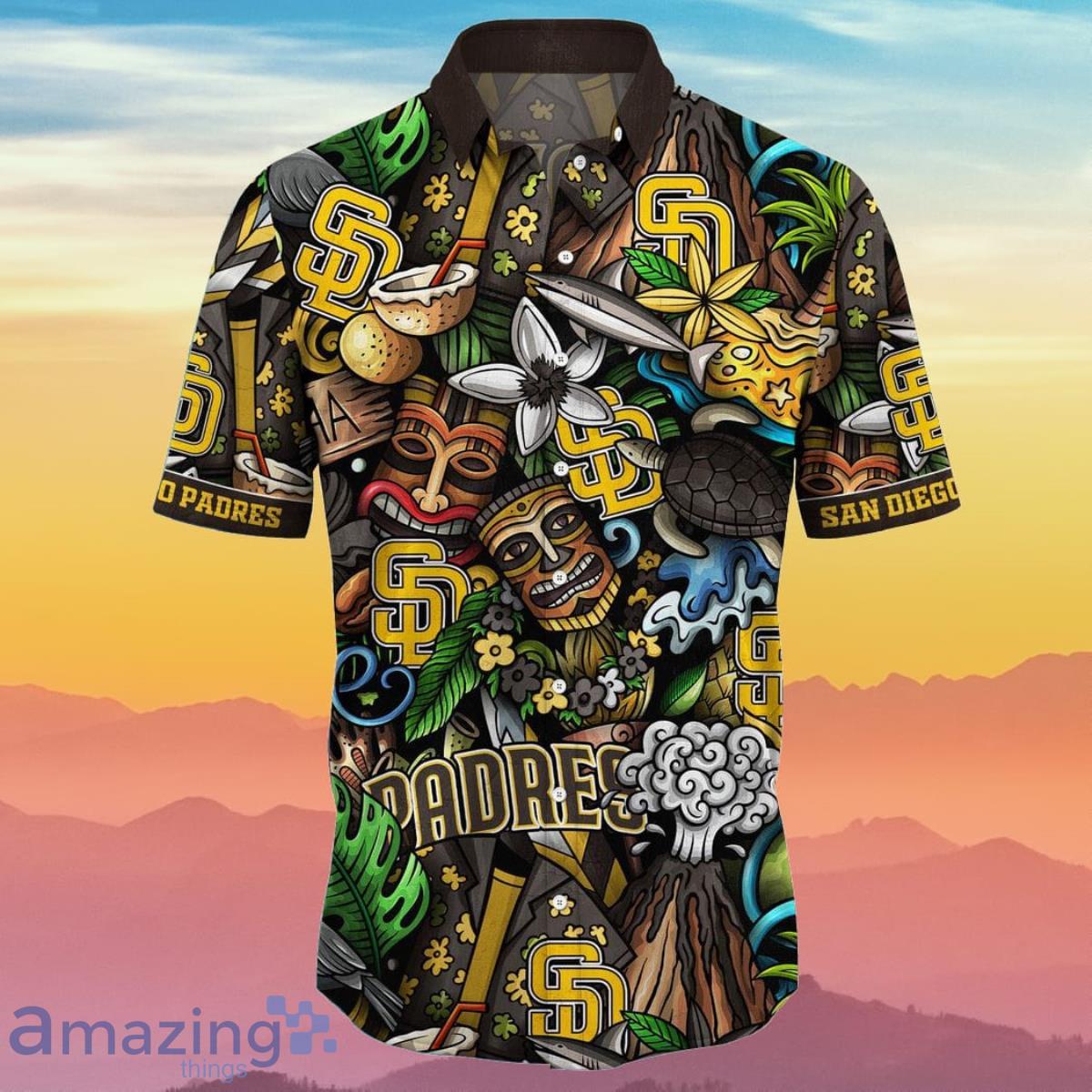 San Diego Padres MLB Flower Hawaiian Best Gift Idea For Fans Product Photo 2