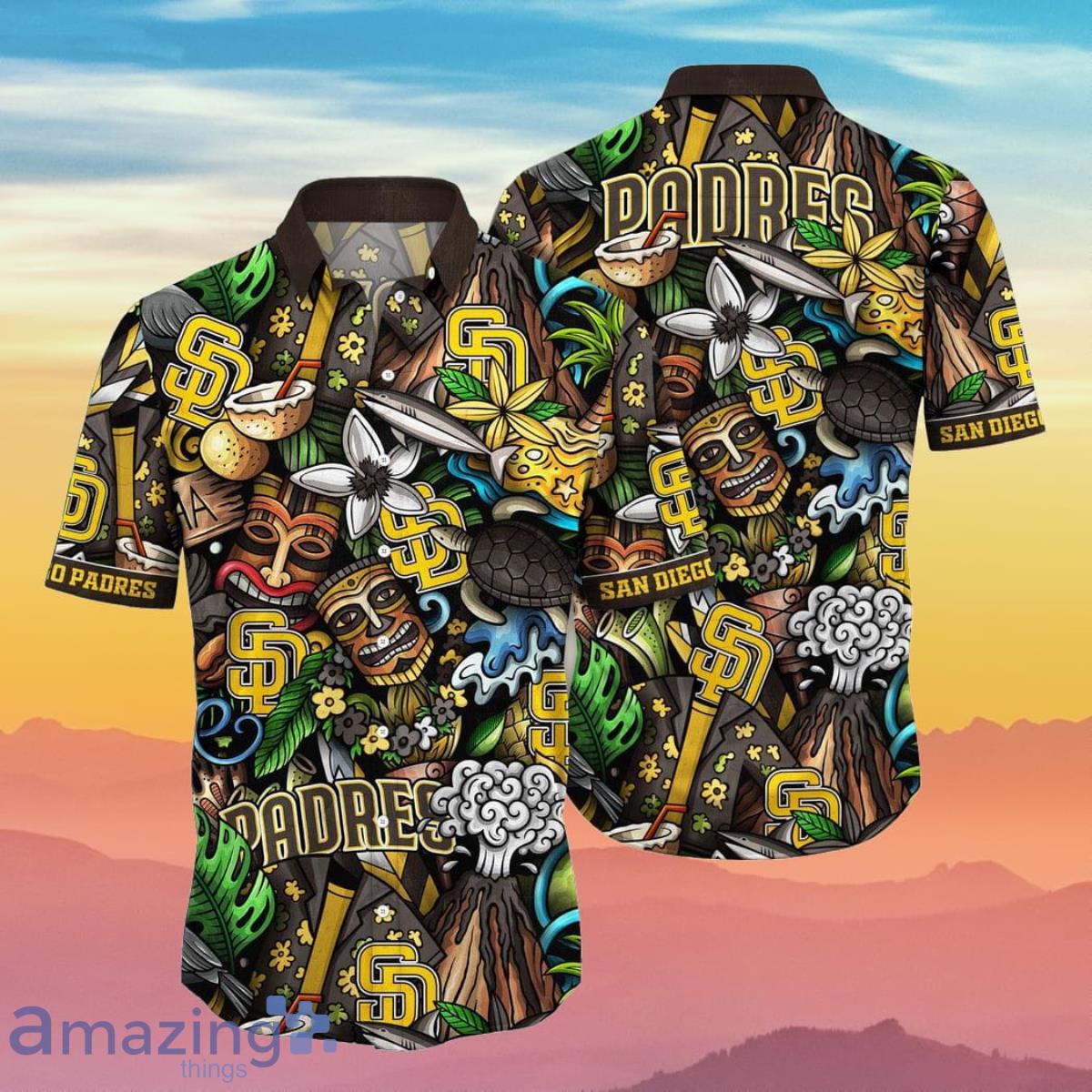 San Diego Padres Hawaiian Shirt Tropical Flower Pattern, Vacation Gift MLB  Fans - Bring Your Ideas, Thoughts And Imaginations Into Reality Today