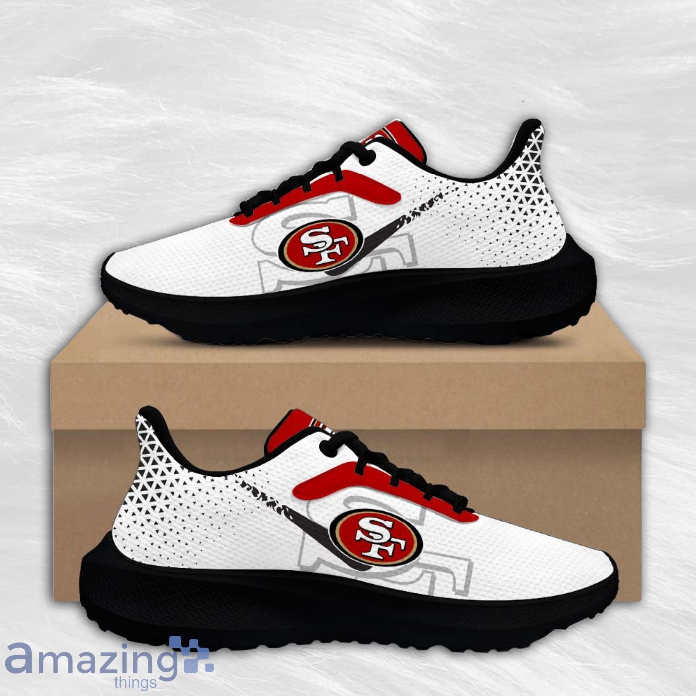 San Francisco 49ers Air Mesh Running Shoes Sport Team For Men Women image San Francisco 49ers Air Mesh Running Shoes Sport Team For Men Women Product Photo 2