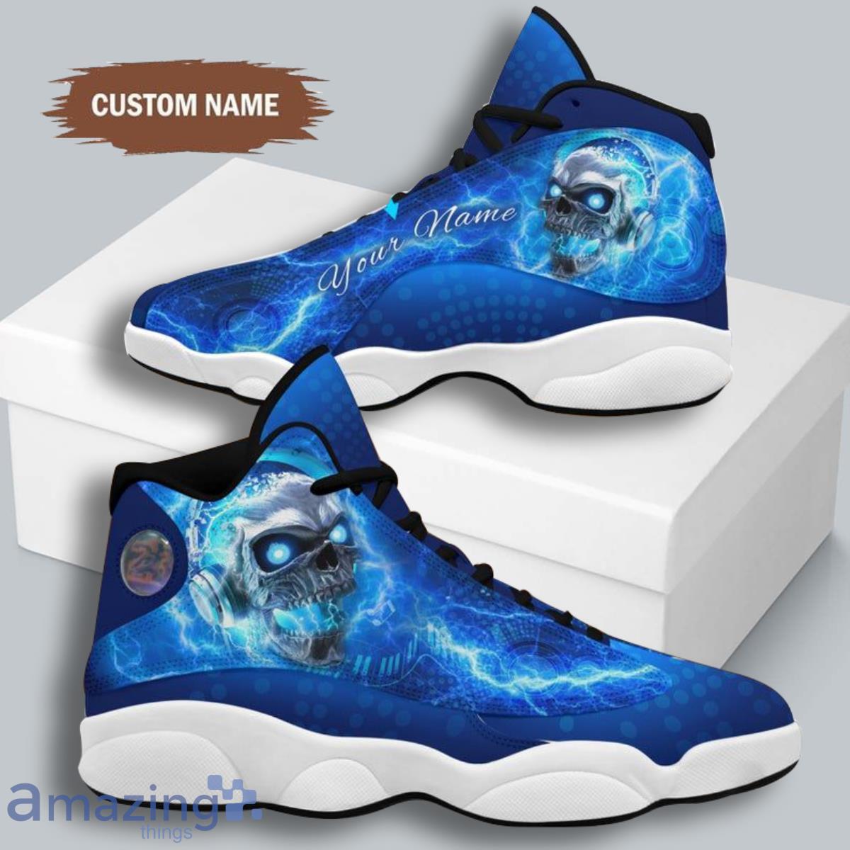 Custom Name Halloween Skull Best Gift For Halloween Air Jordan 13 Shoes