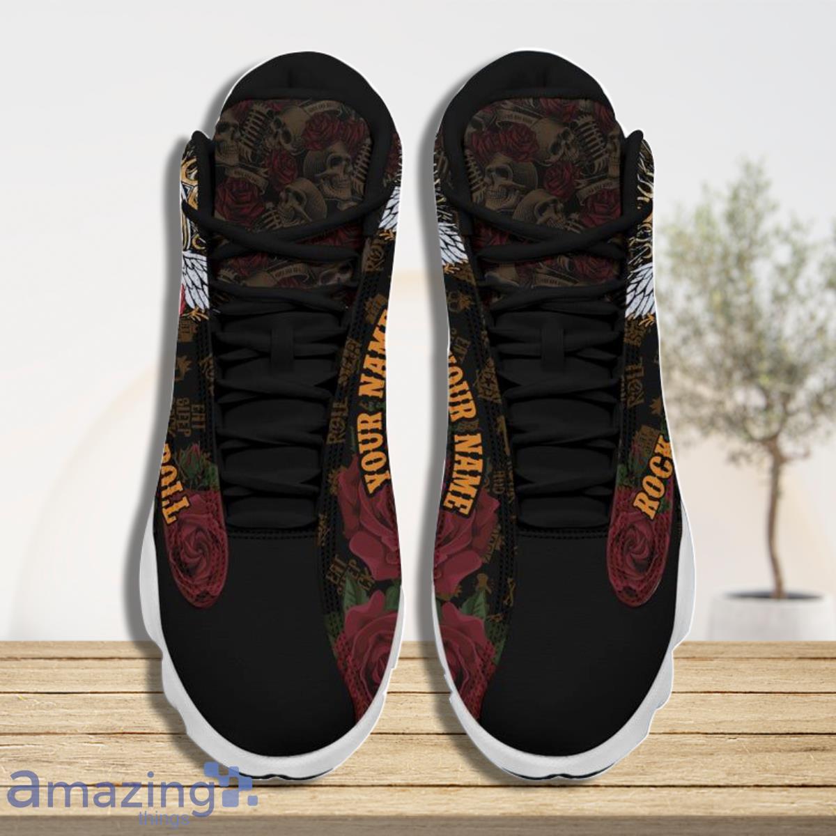 Skull Rock In Roll Air Jordan 13 Custom Name Sneakers Special Gift For Men  And Women - YesItCustom