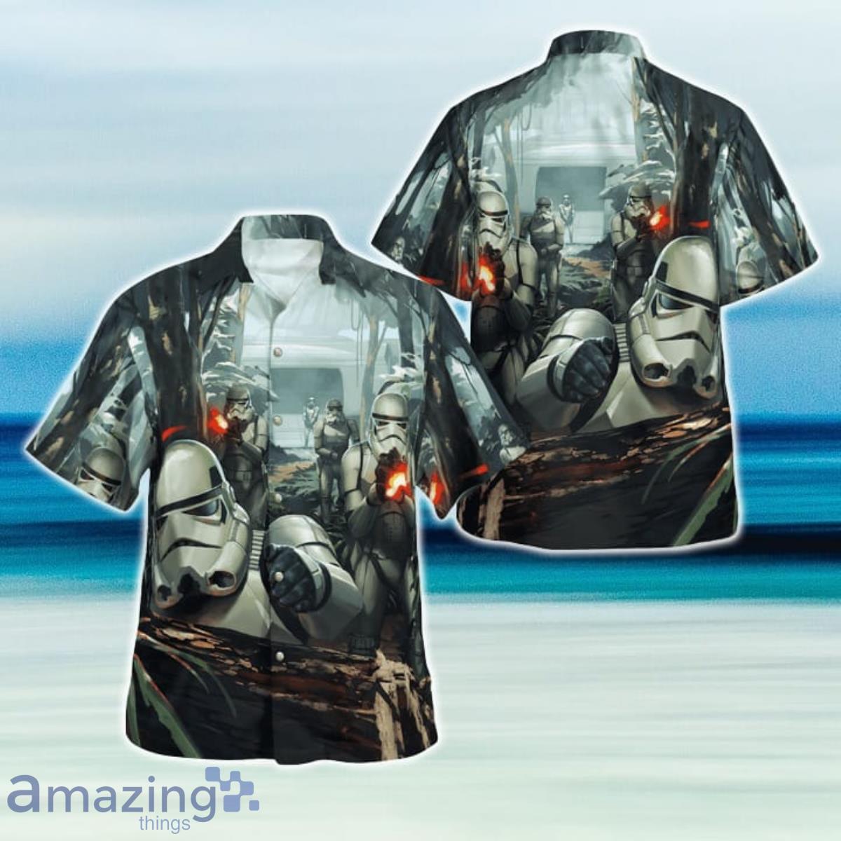 Star War Stormtrooper Hawaiian Shirt And Short For Fans Product Photo 1