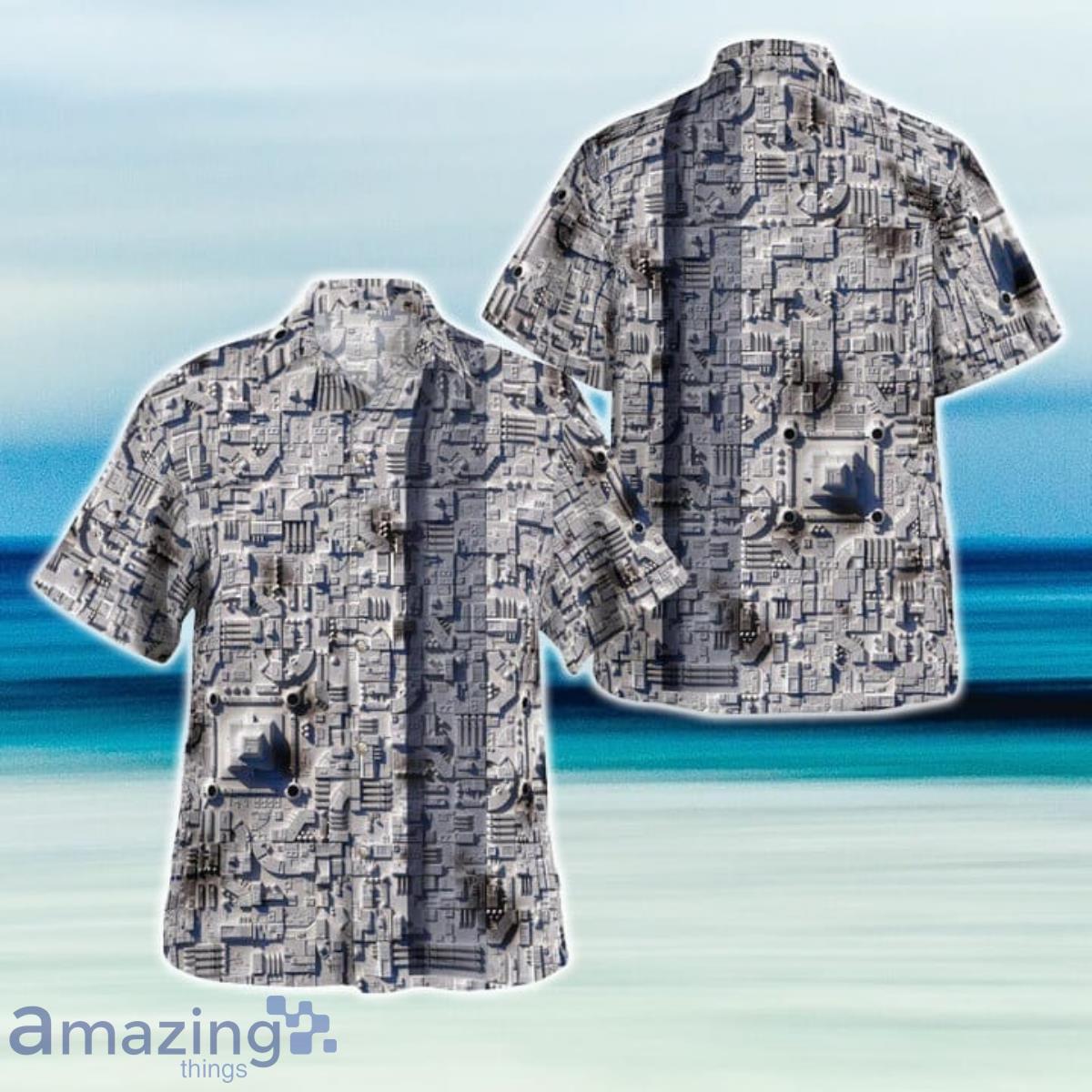 Star War Surface Of Death Star Trekar Hawaiian Shirt And Short For Fans Product Photo 1
