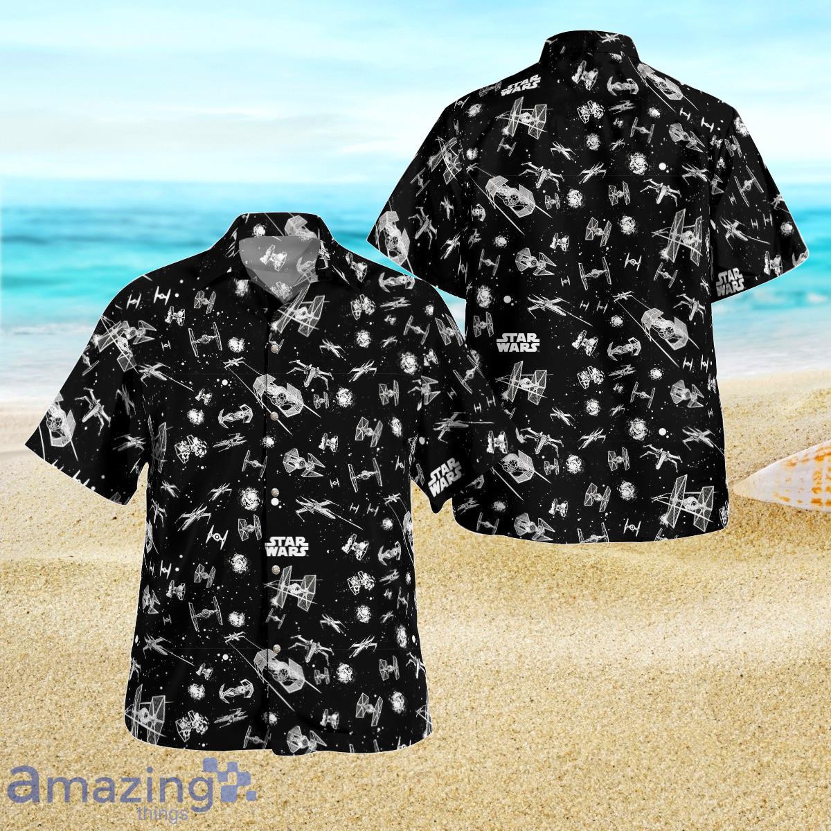 Star Wars SpaceShip Black Hawaiian Shirt Best Gift For Men And Women Product Photo 1