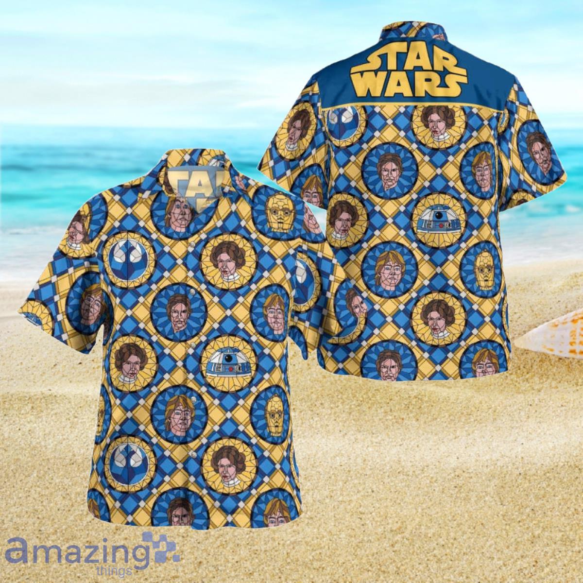 Star Wars Stained Glass Rebel Coin Hawaiian Shirt Special Gift For Men And Women Product Photo 1