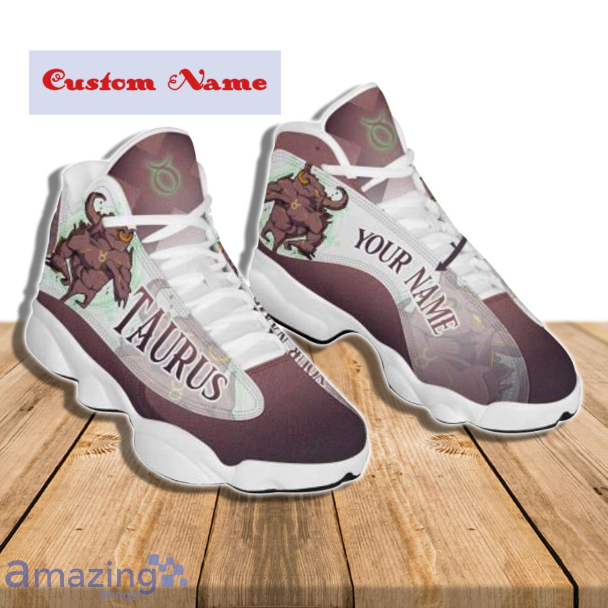 Taurus Zodiac Air Jordan 13 Custom Name Sneakers Special Gift For Men And Women image Taurus Zodiac Air Jordan 13 Custom Name Sneakers Special Gift For Men And Women Product Photo 3