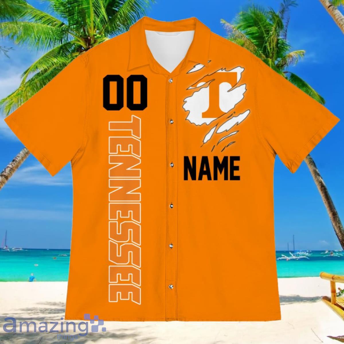Tennessee Volunteers Sports American Football Hawaiian Shirt Custom Name & Number Product Photo 2