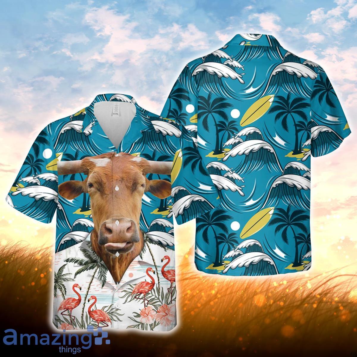 Texas Longhorn Funny Hawaiian Shirt For Men Women