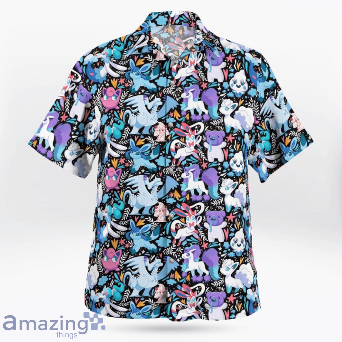 Tropical Ice Pokemon Hawaiian Shirt And Short For Fans image Tropical Ice Pokemon Hawaiian Shirt And Short For Fans Product Photo 2