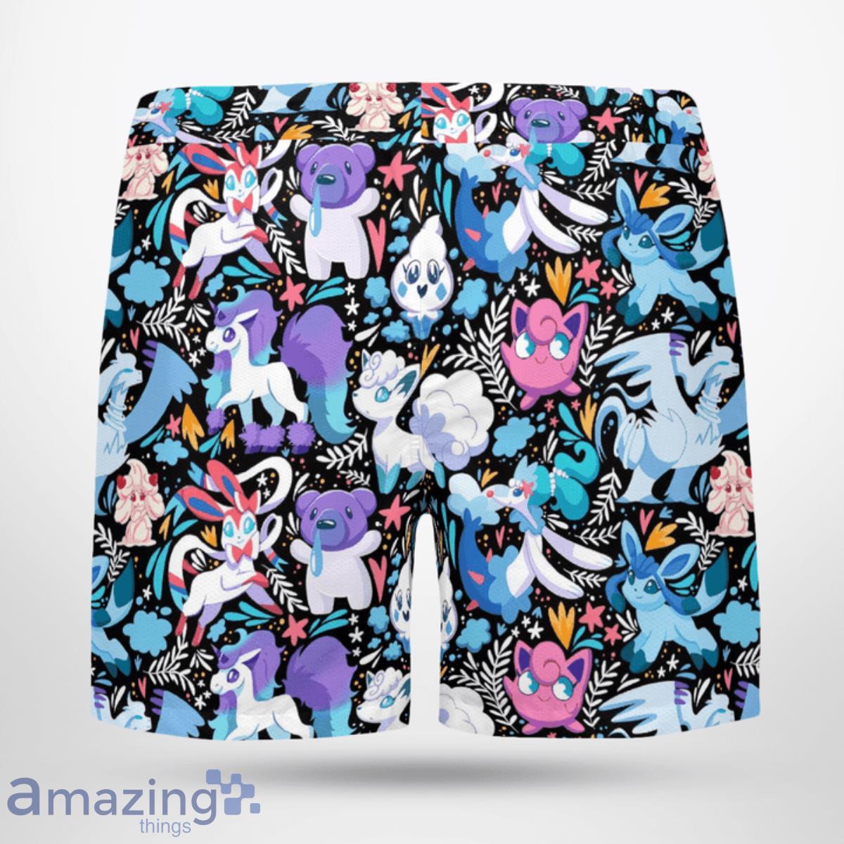 Tropical Ice Pokemon Hawaiian Shirt And Short For Fans image Tropical Ice Pokemon Hawaiian Shirt And Short For Fans Product Photo 5