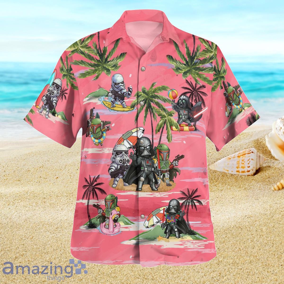 Vader Boba Fett Trooper Pink Pattern Hawaiian Shirt Best Gift For Men And Women Product Photo 1