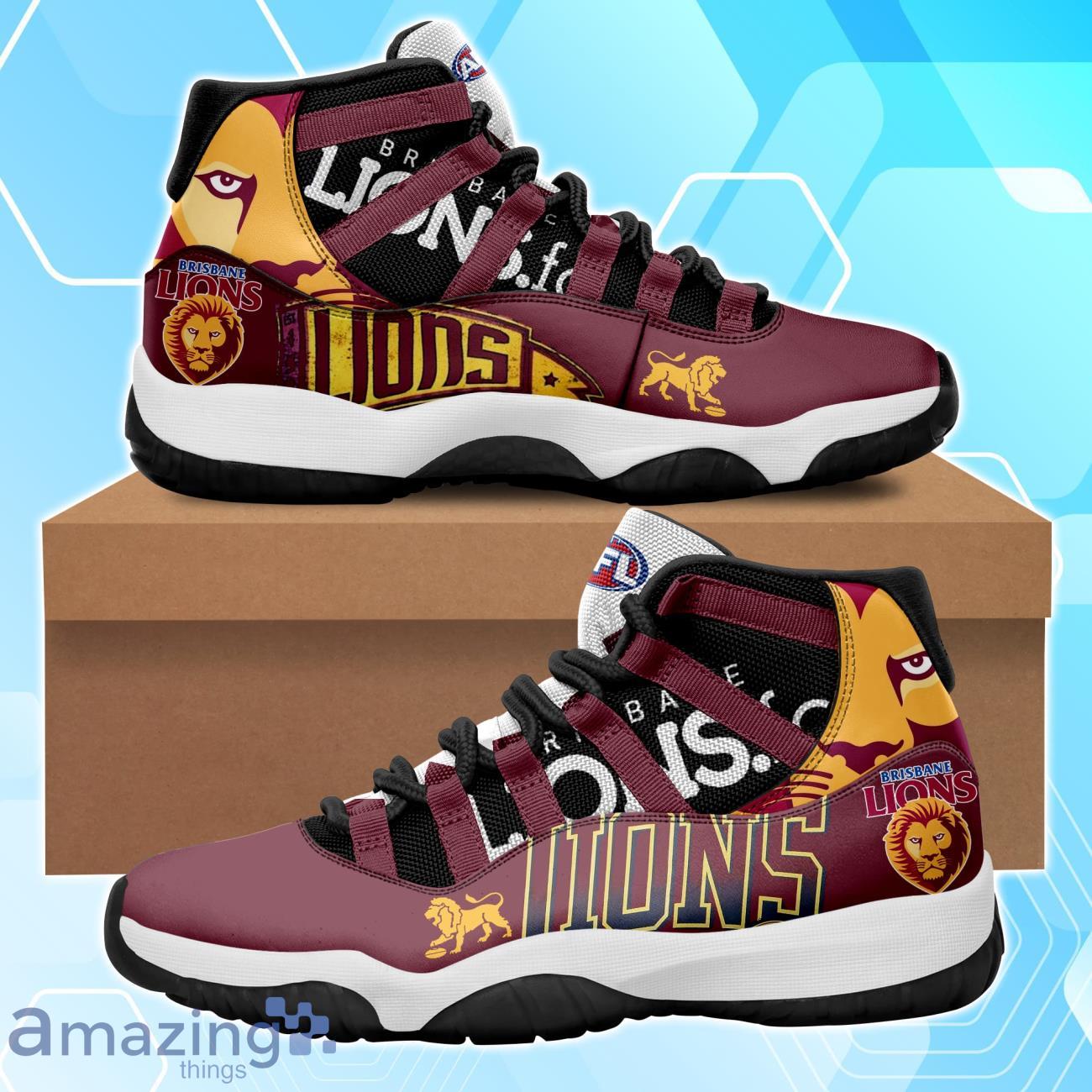AFL Brisbane Lions Air Jordan 11 Shoes Product Photo 1