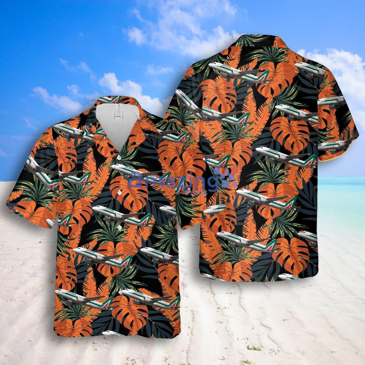 Alitalia Airbus A320-200 Hawaiian Shirt Impresive Style For Men Women Product Photo 1