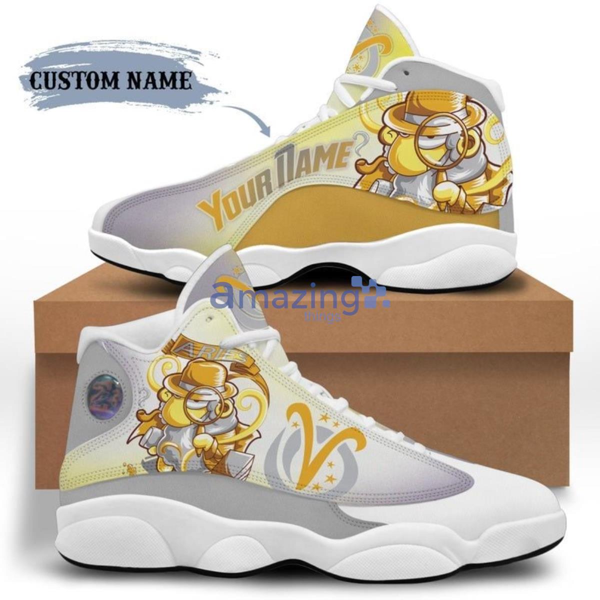 Aries Air Jordan 13 Personalized Sneaker For Men Women Product Photo 1