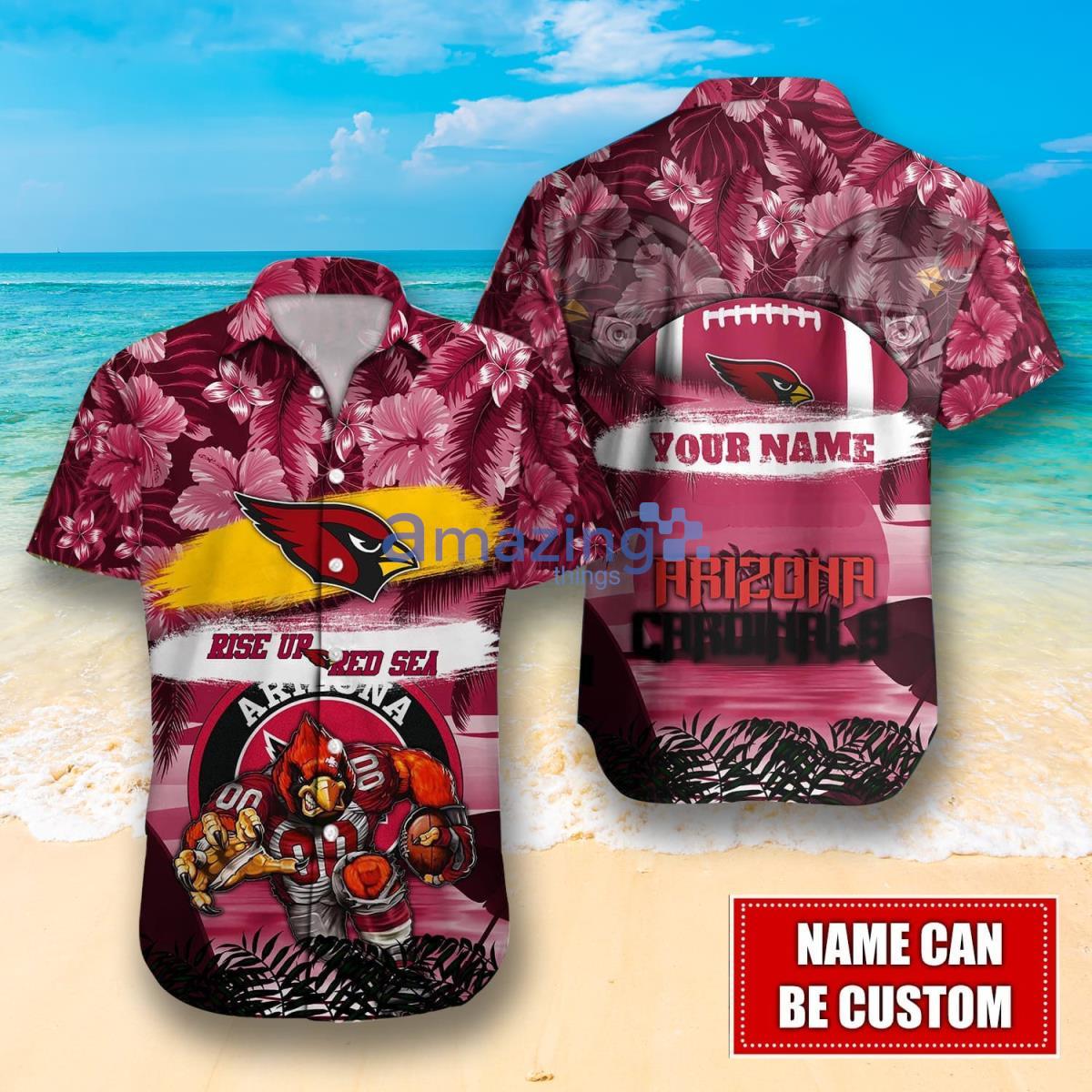 Arizona Cardinals Custom Name NFL Hawaiian Shirt And Shorts Gift