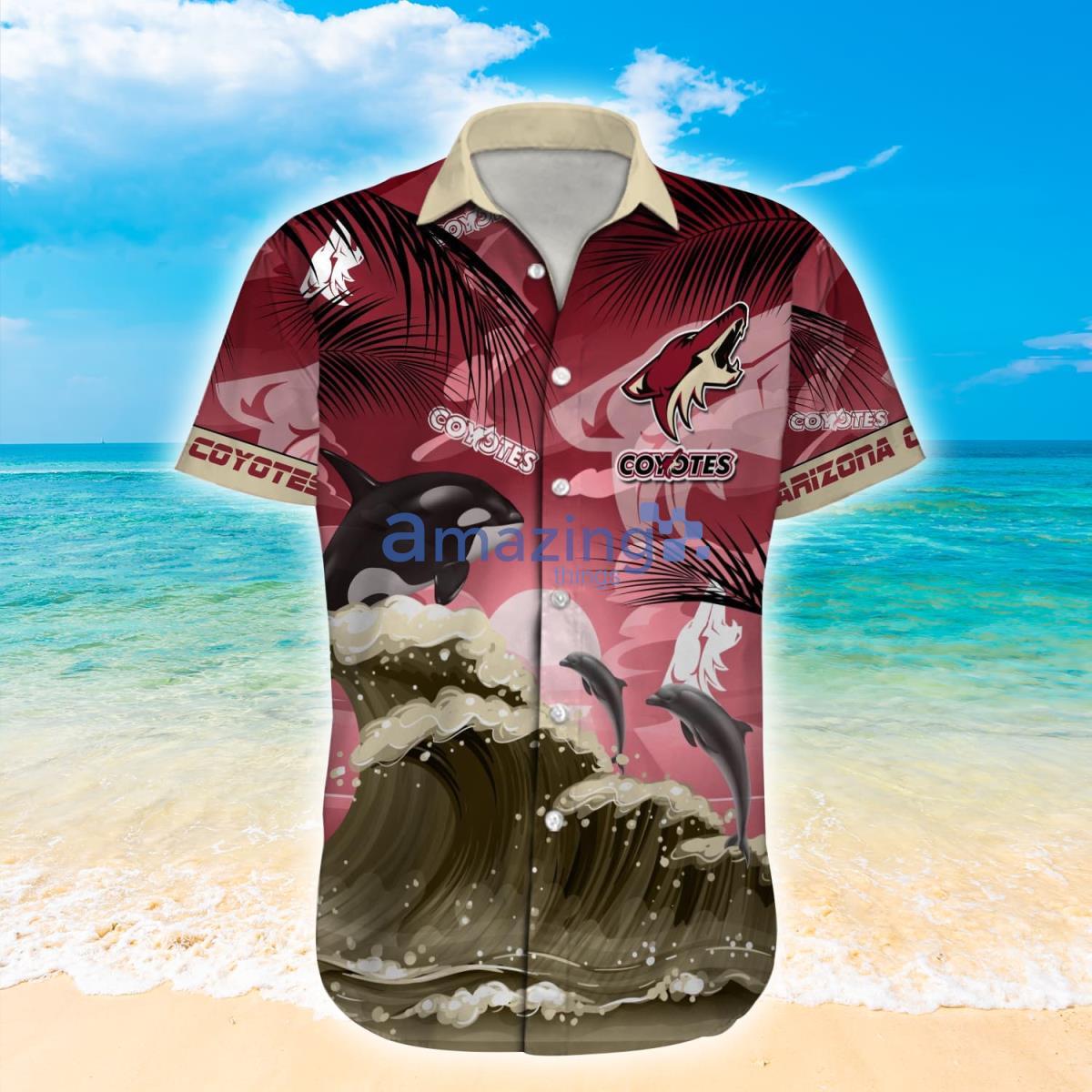 Arizona Coyotes NHL Custom Name Tiki Hawaii Men And Women Hawaiian Shirt