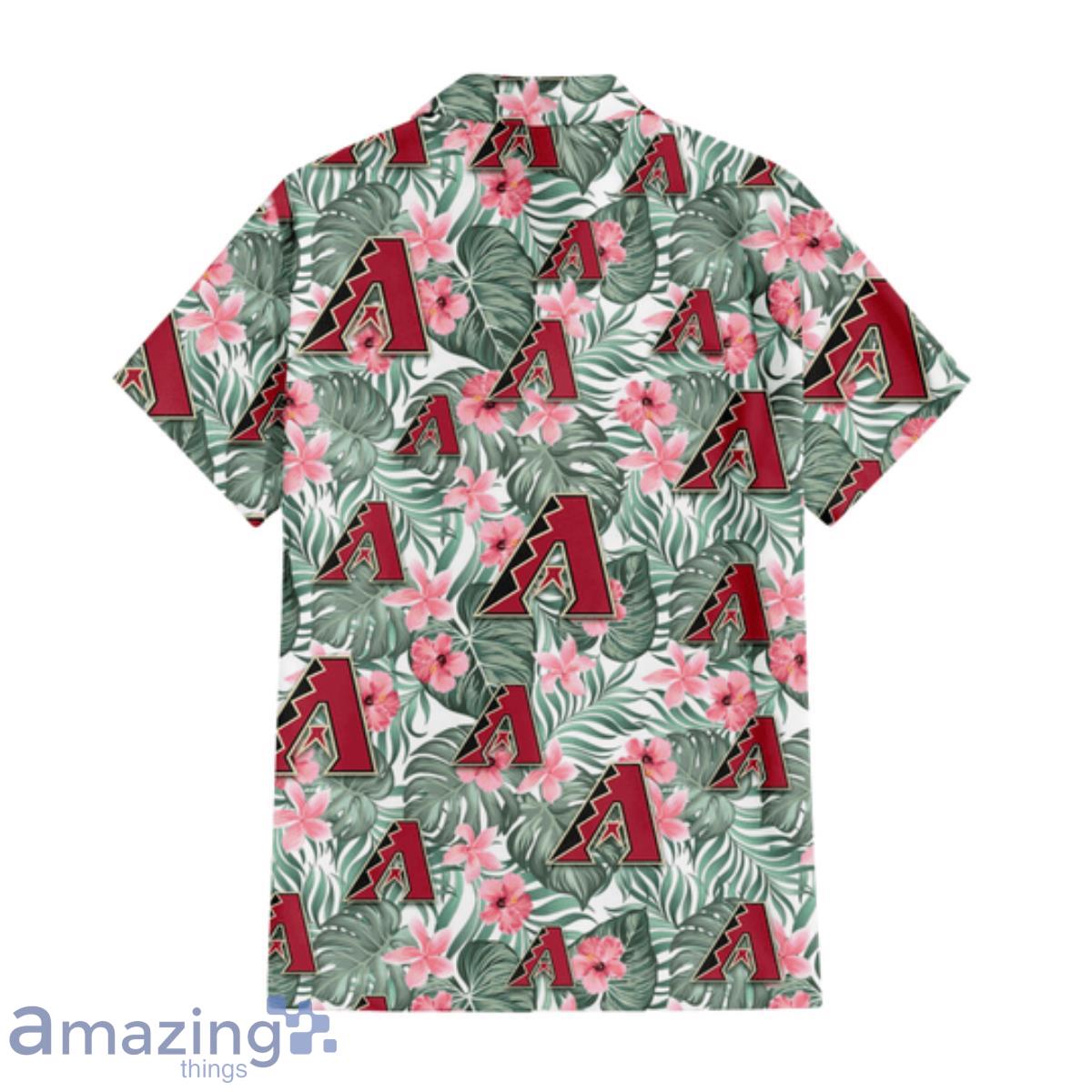 Arizona Diamondbacks Pink Yellow White Hibiscus Pattern Tropical Hawaiian  Shirt - Freedomdesign