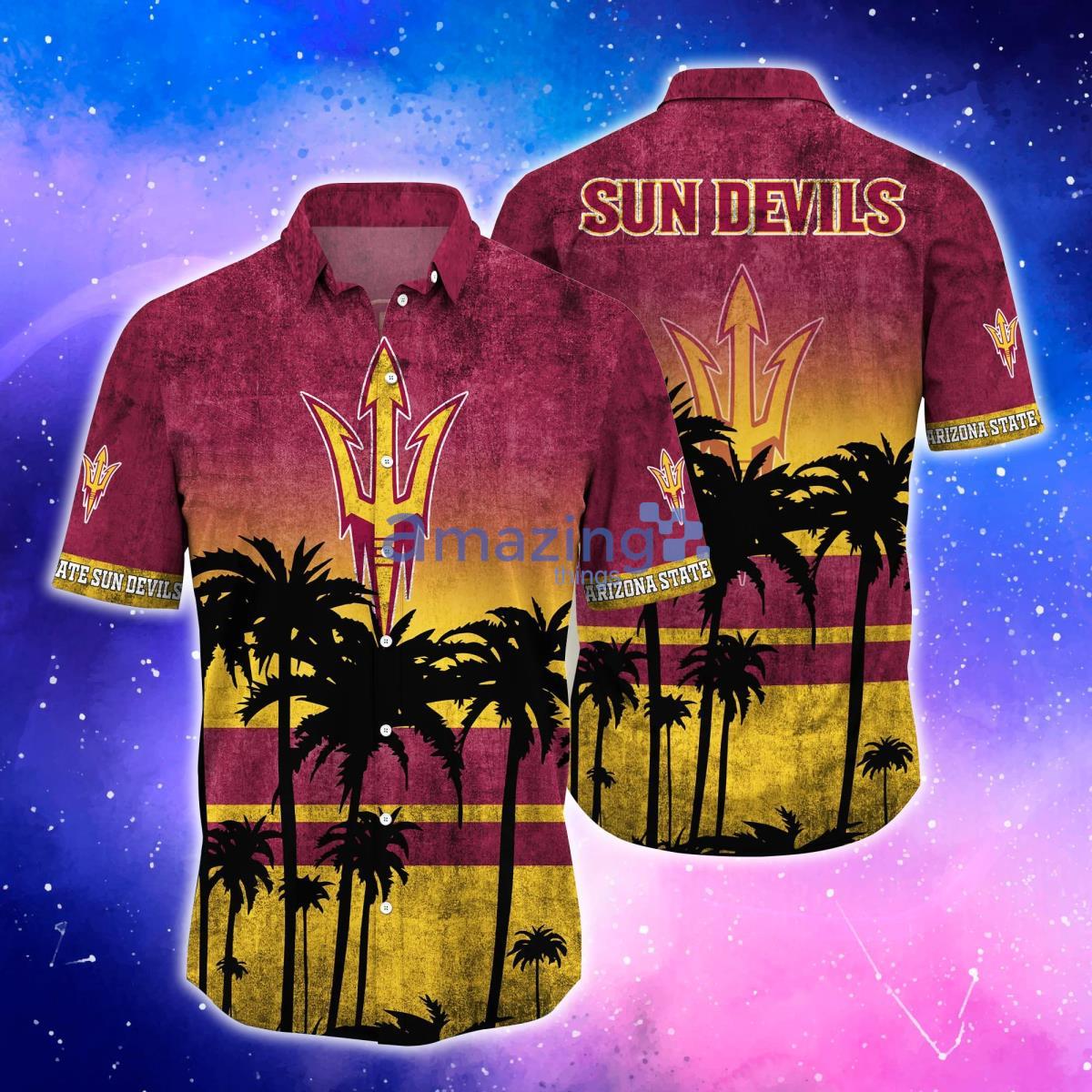 Arizona State Sun Devils Trending Hawaiian Shirt And Shorts For Fans Product Photo 1