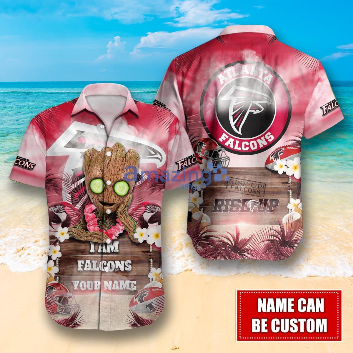 Atlanta Falcons Custom Name NFL Hawaiian Shirt And Shorts Gift For Men And  Women Fans - Banantees