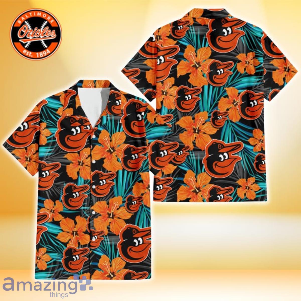 Baltimore Orioles Hibiscus Pattern Vintage Hawaiian Shirt For Men Women