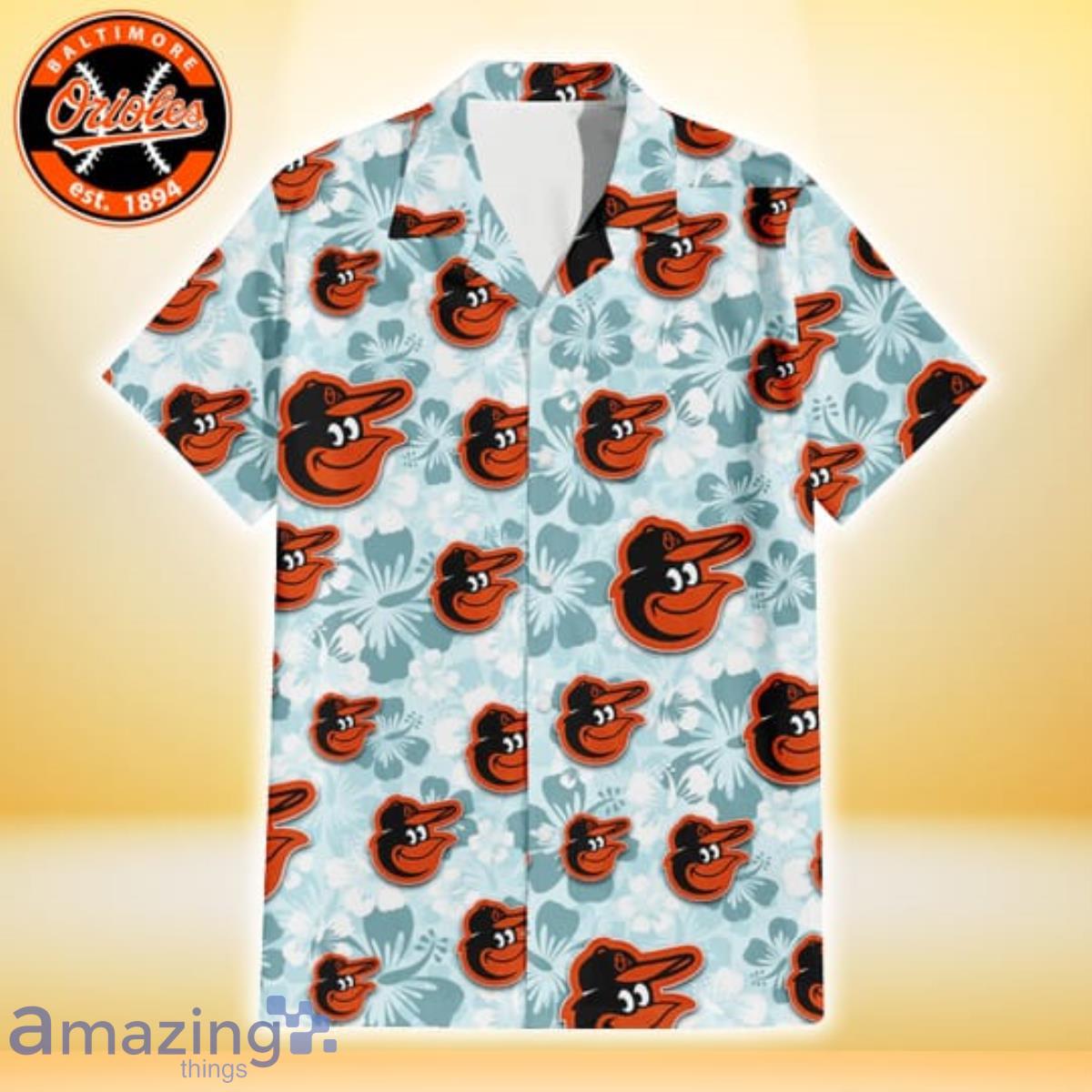 Baltimore Orioles Hibiscus Pattern Vintage Hawaiian Shirt For Men Women