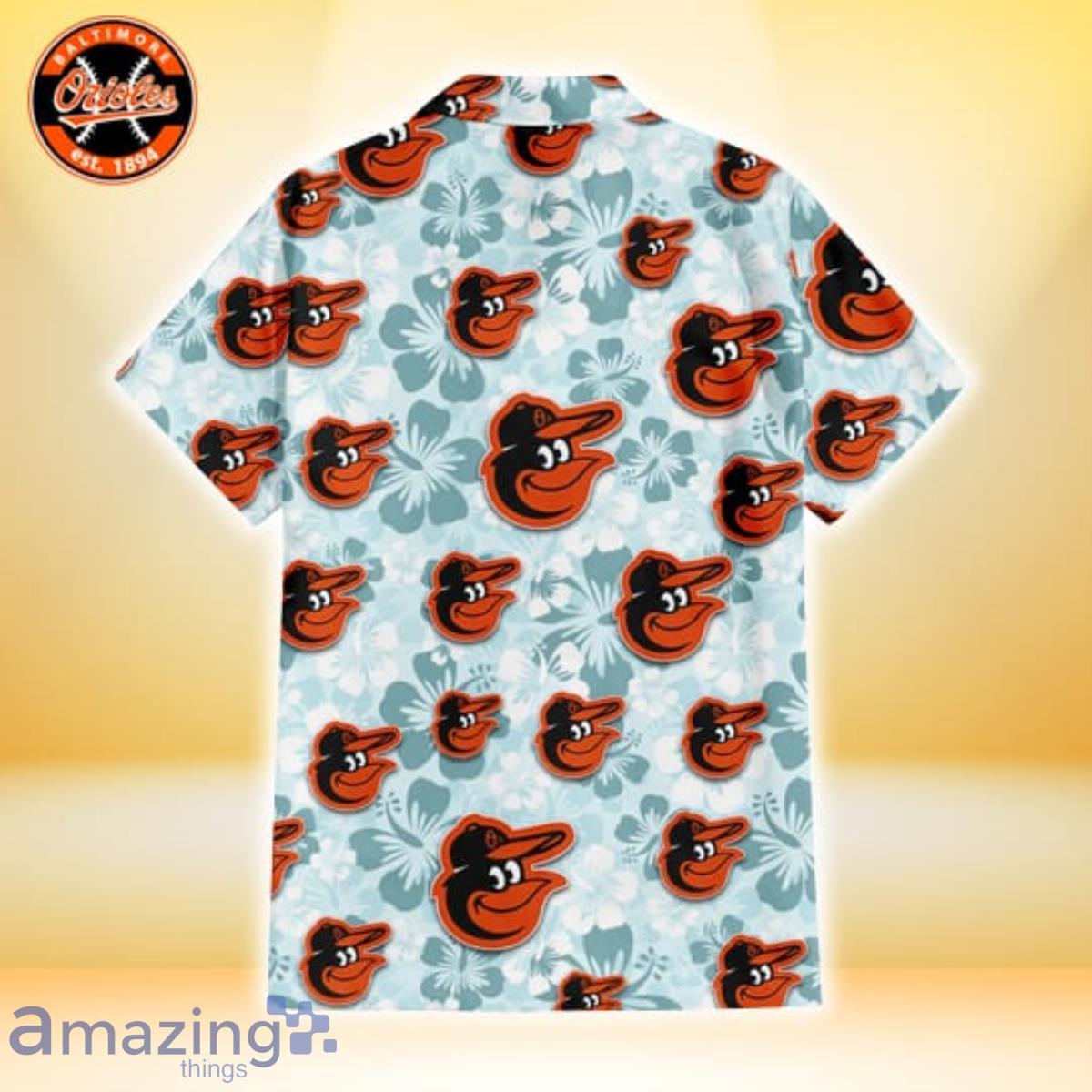 Baltimore Orioles Hibiscus Pattern Vintage Hawaiian Shirt For Men Women