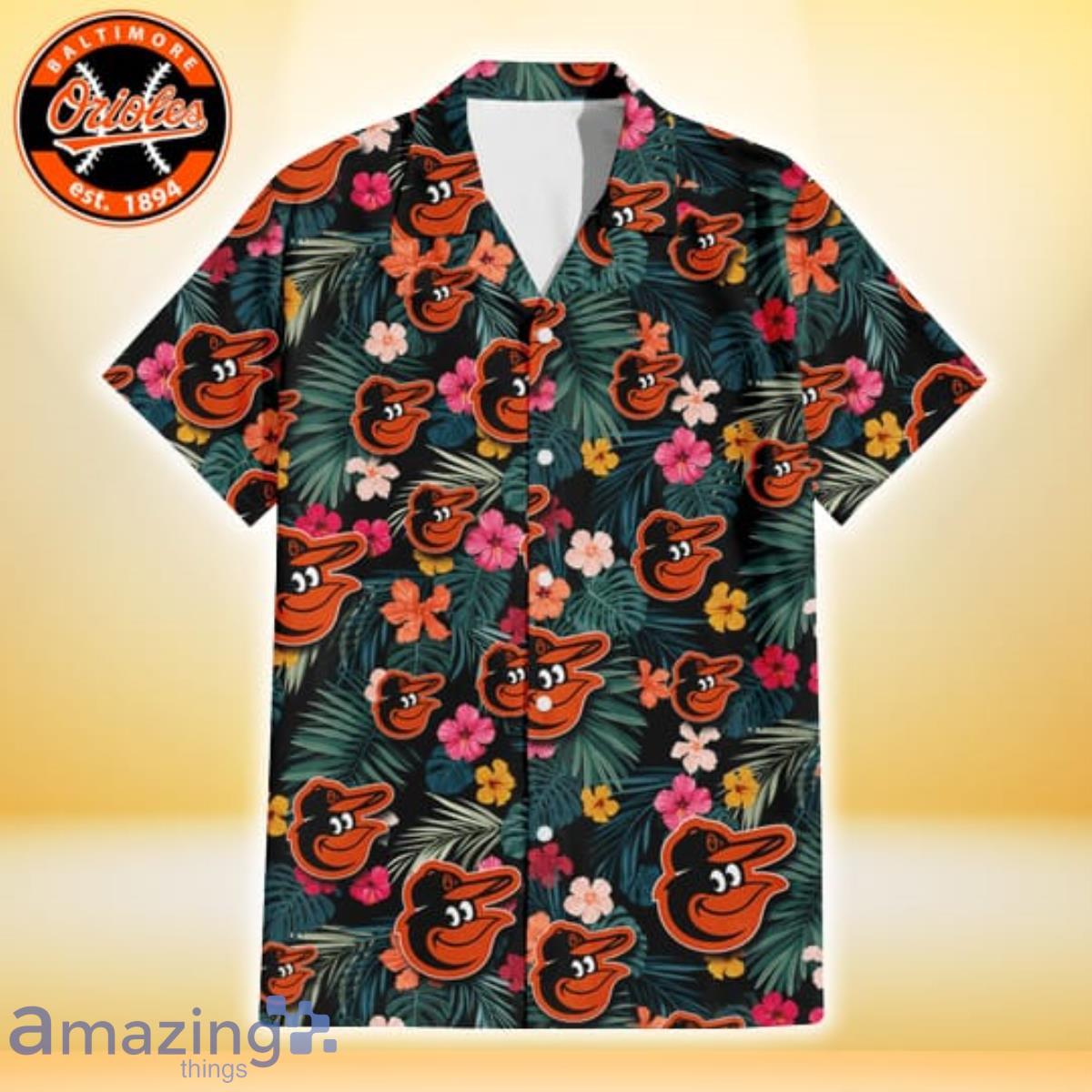 Hawaiian Shirt Baltimore Orioles Orange Pattern Best Hawaiian Shirts