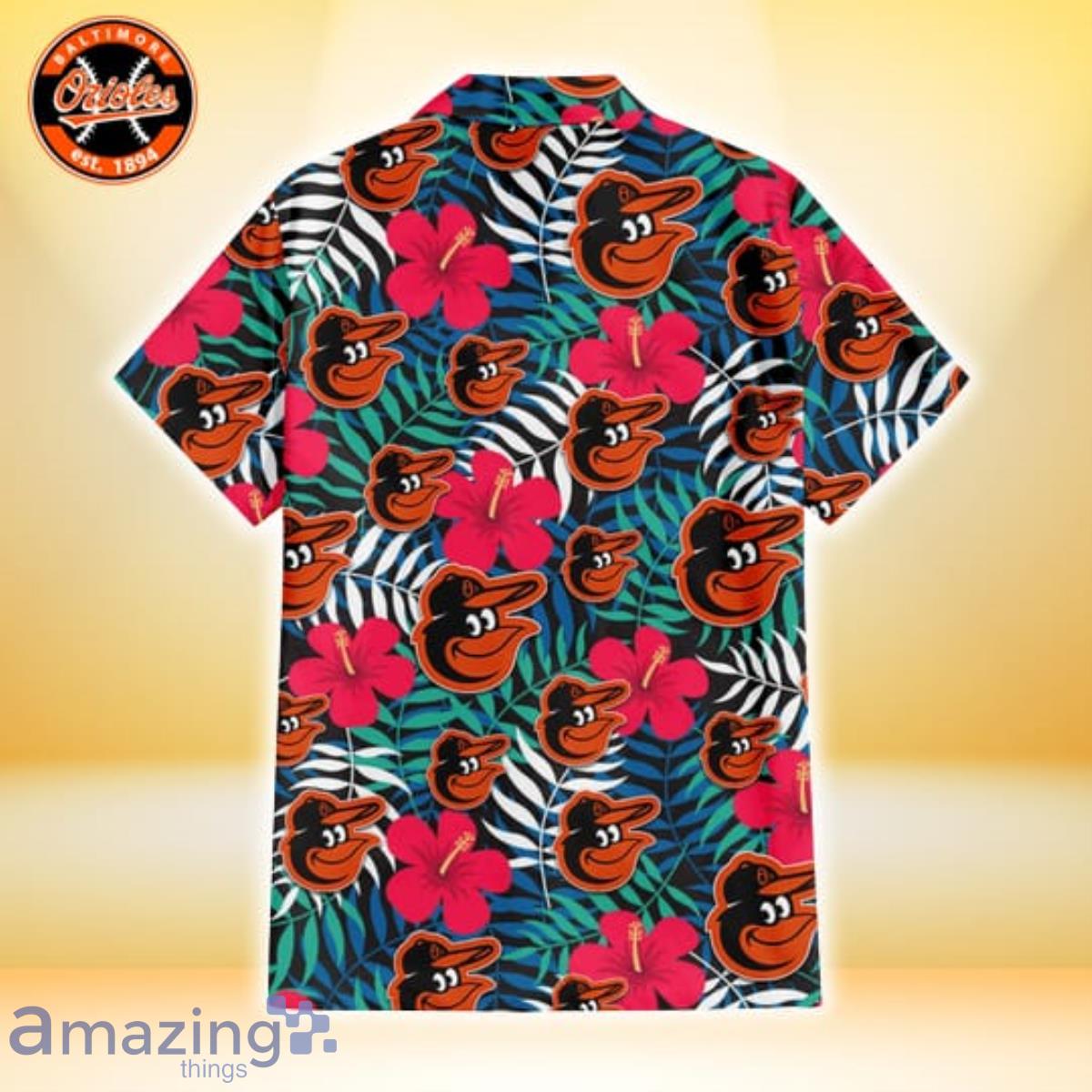 Baltimore Orioles Hibiscus Pattern Vintage Hawaiian Shirt For Men Women