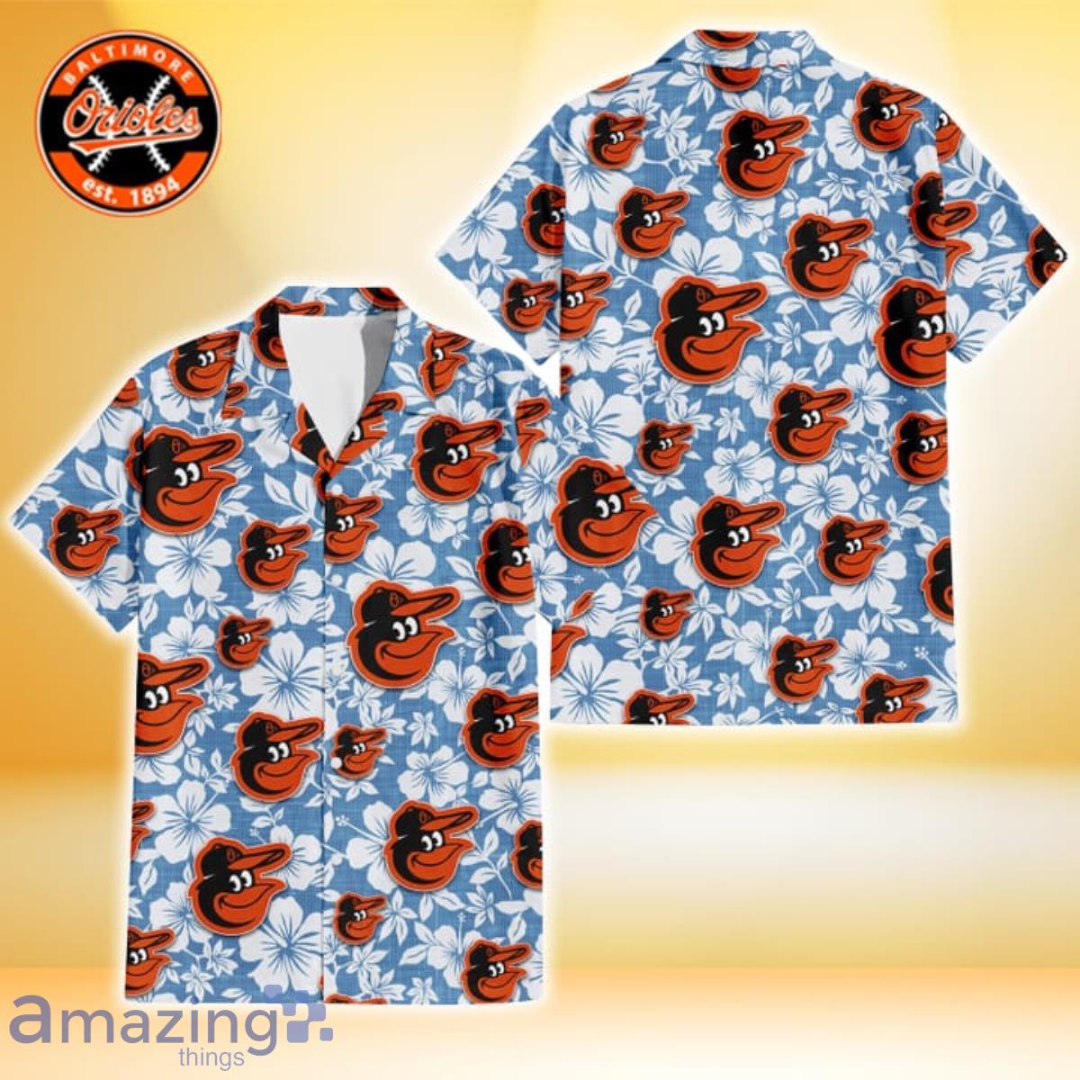 Personalized Baltimore Orioles Baseball All Over Print 3D Hawaiian Shirt -  White - T-shirts Low Price