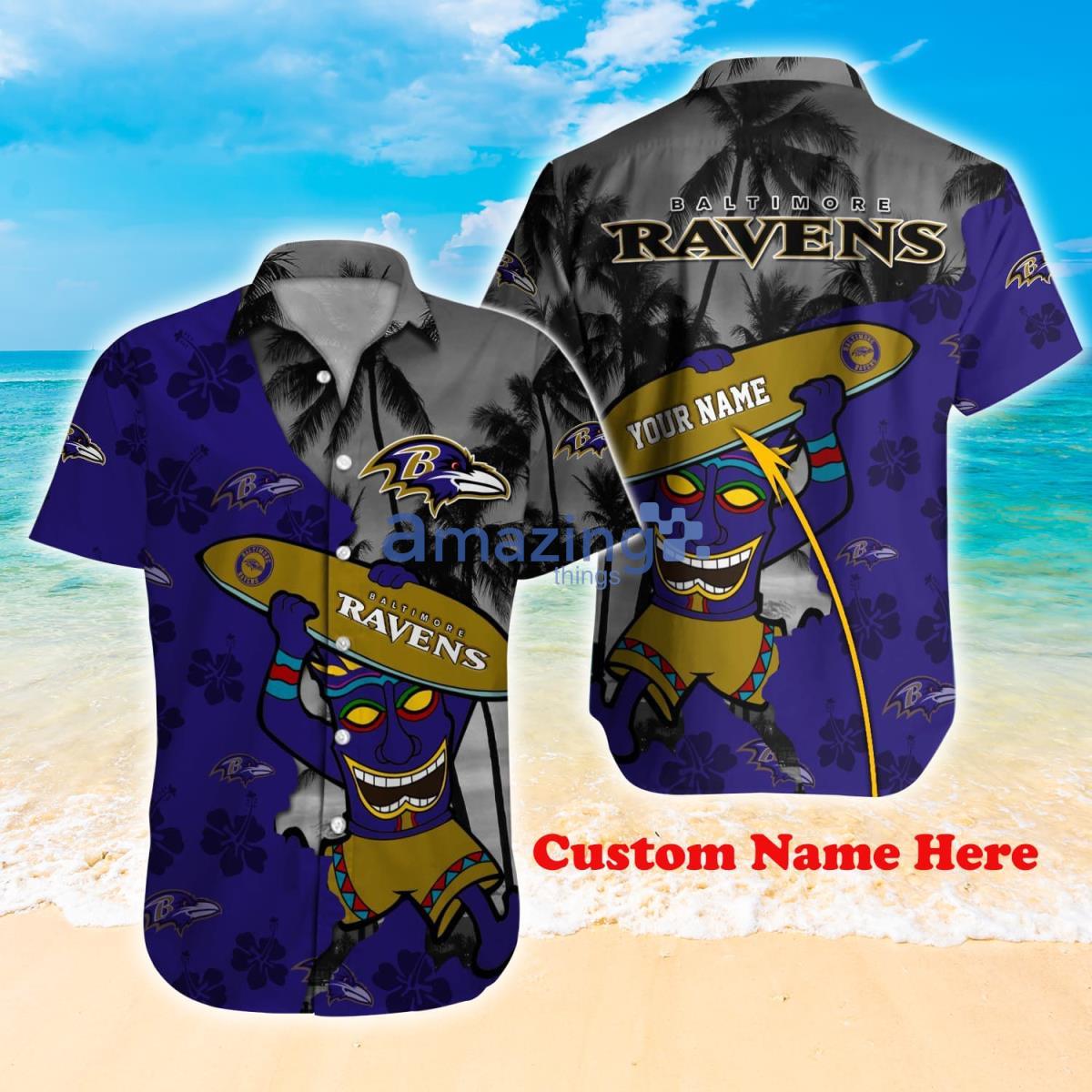 Baltimore Ravens NFL Personalized Hawaiian Shirt Hot Design For Fans